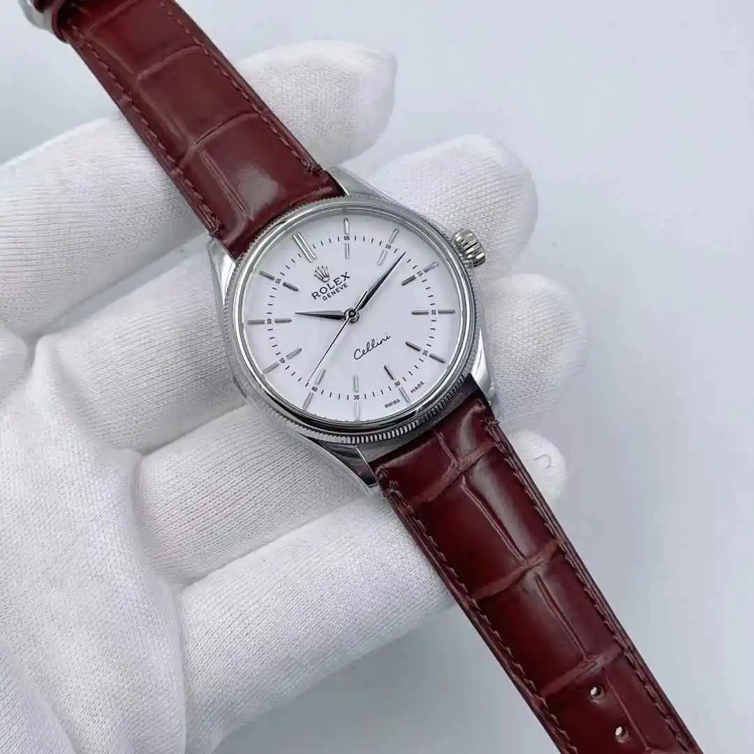 U1 Rolex Cellini 2025 NEW (brown leather) - Image 5