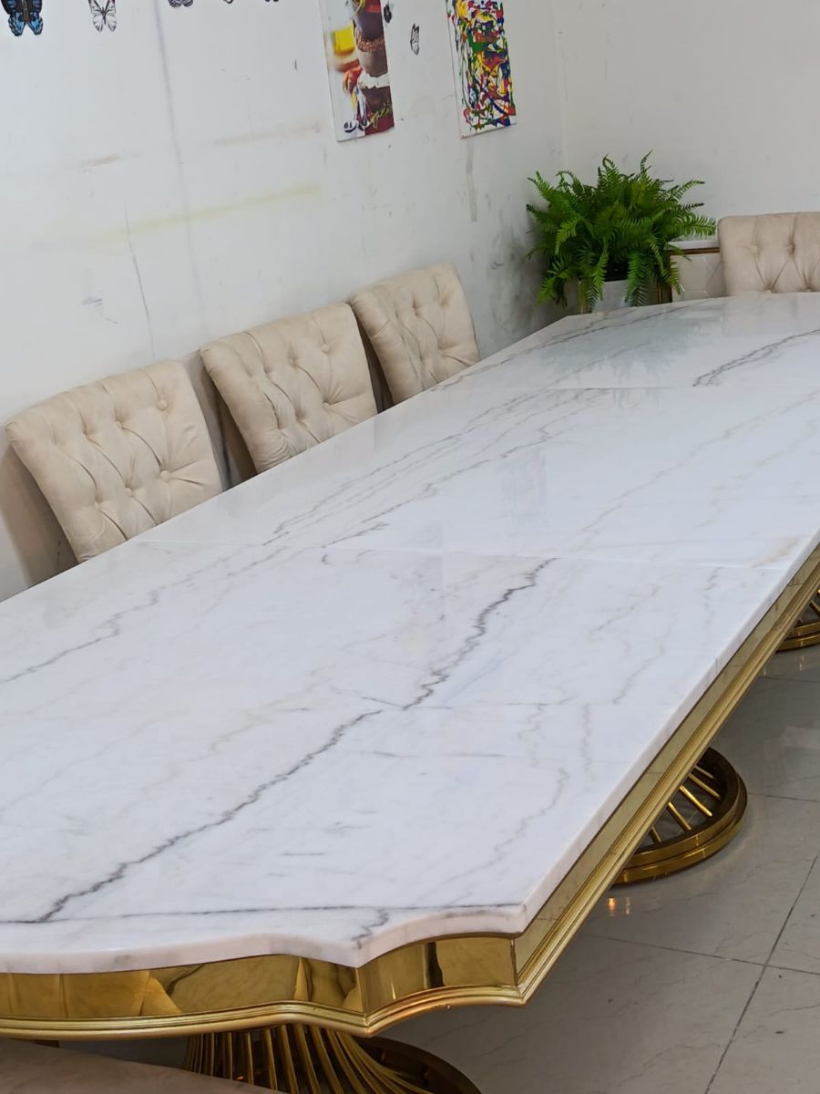 For Sale Midis Brand Daning Table Whit Bup 10 Chair Very Excellent Condition - Image 6