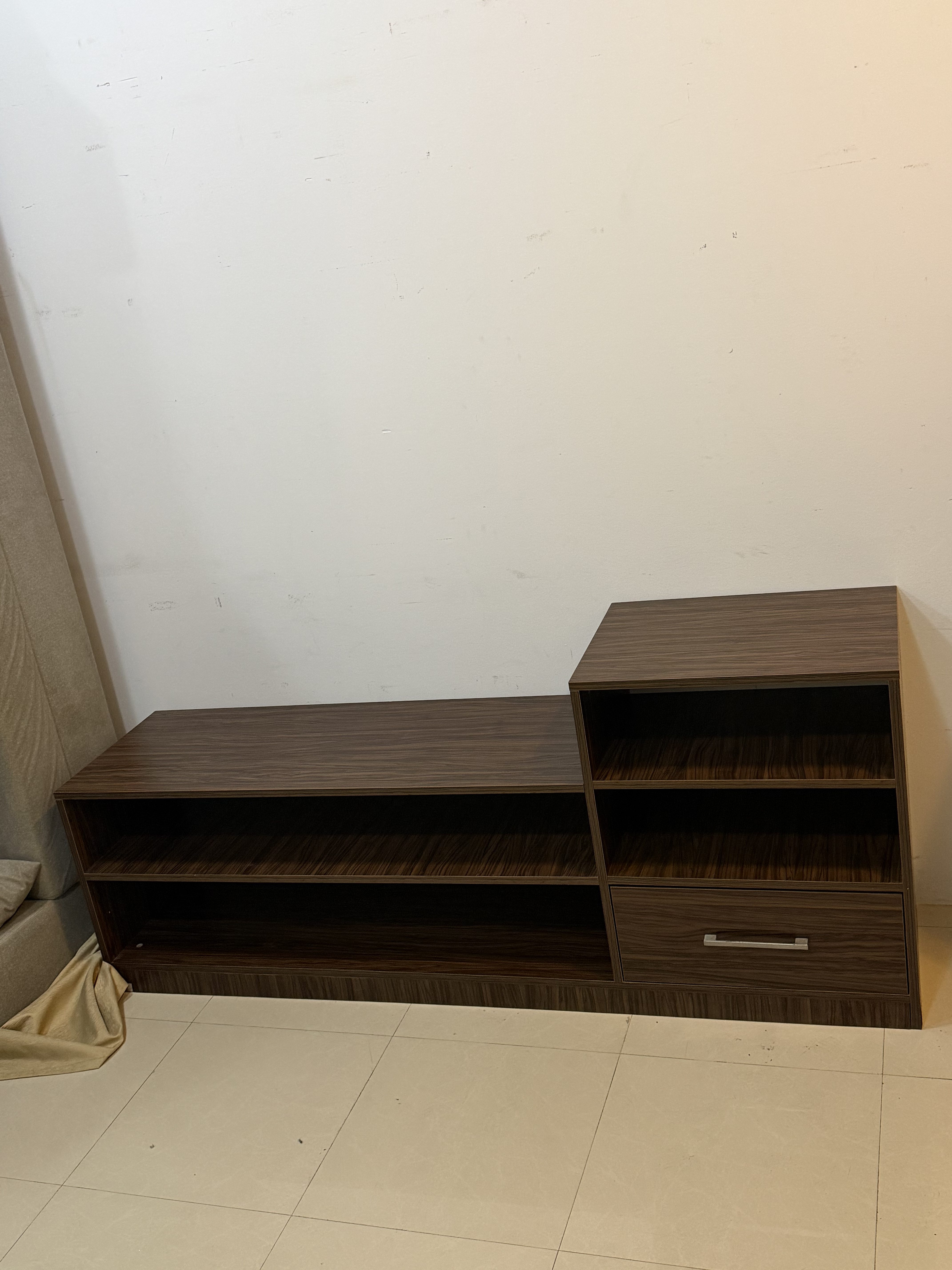Urgent Sale Tv Stand 200 Qr Perfect condition tv stand no scratches Pick up Location Al Thumama area  Contact on WhatsApp 30306762 - Image 2