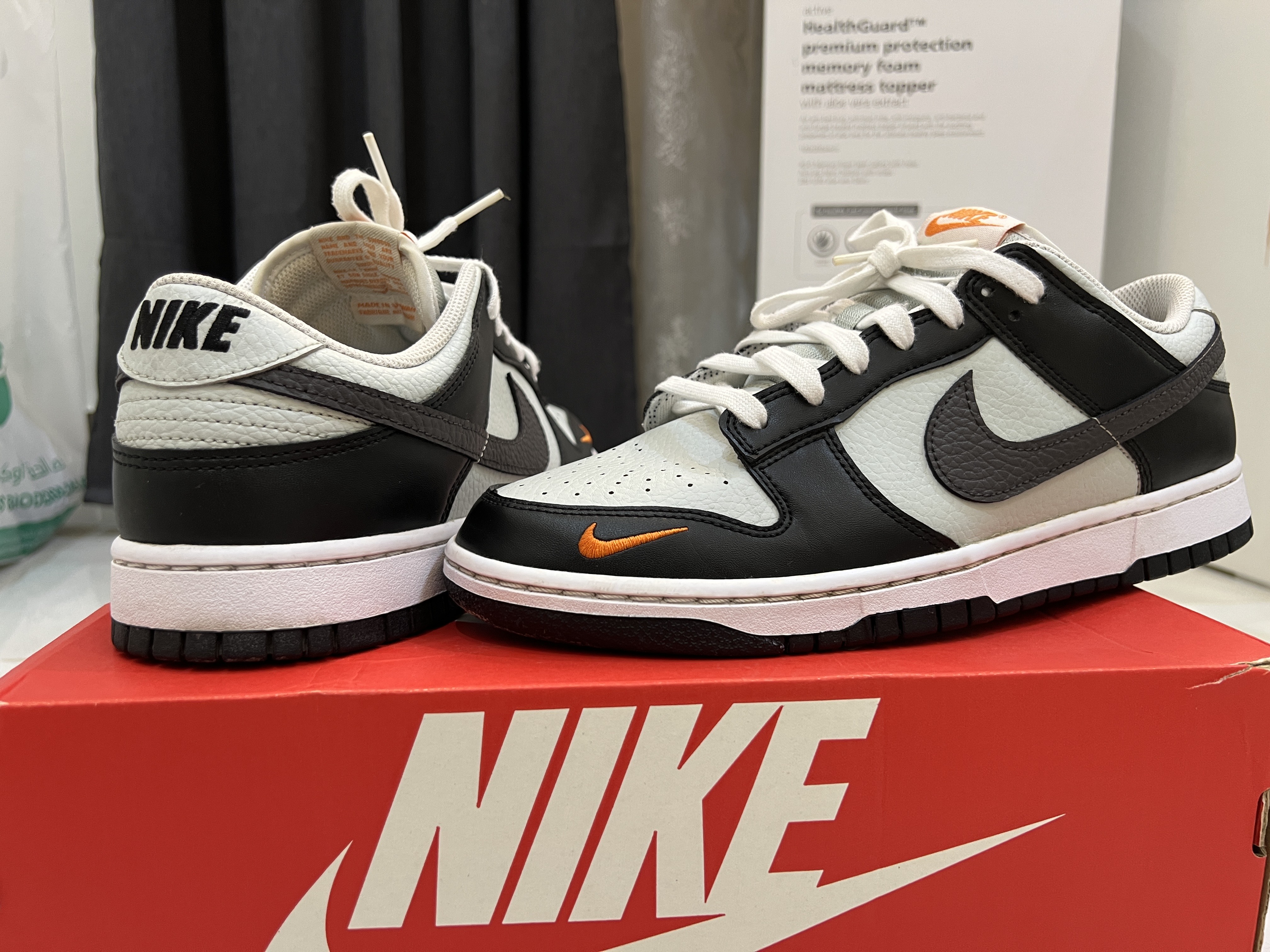 Nike Dunk Low Black Total Orange - Image 1