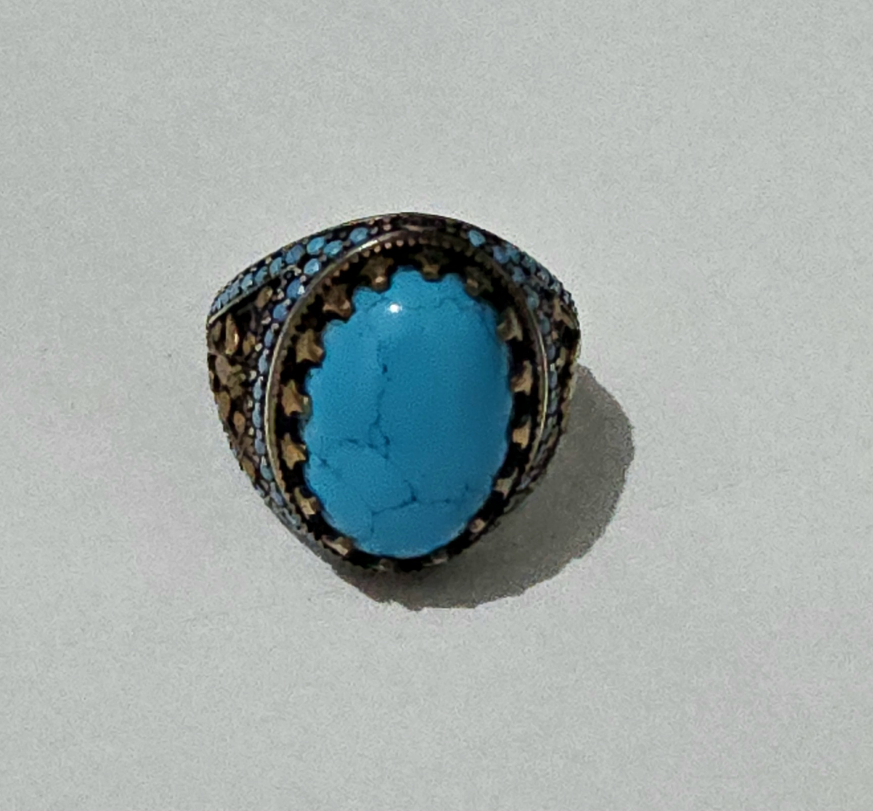 Ottoman style Turquoise Stone Ring - Image 4