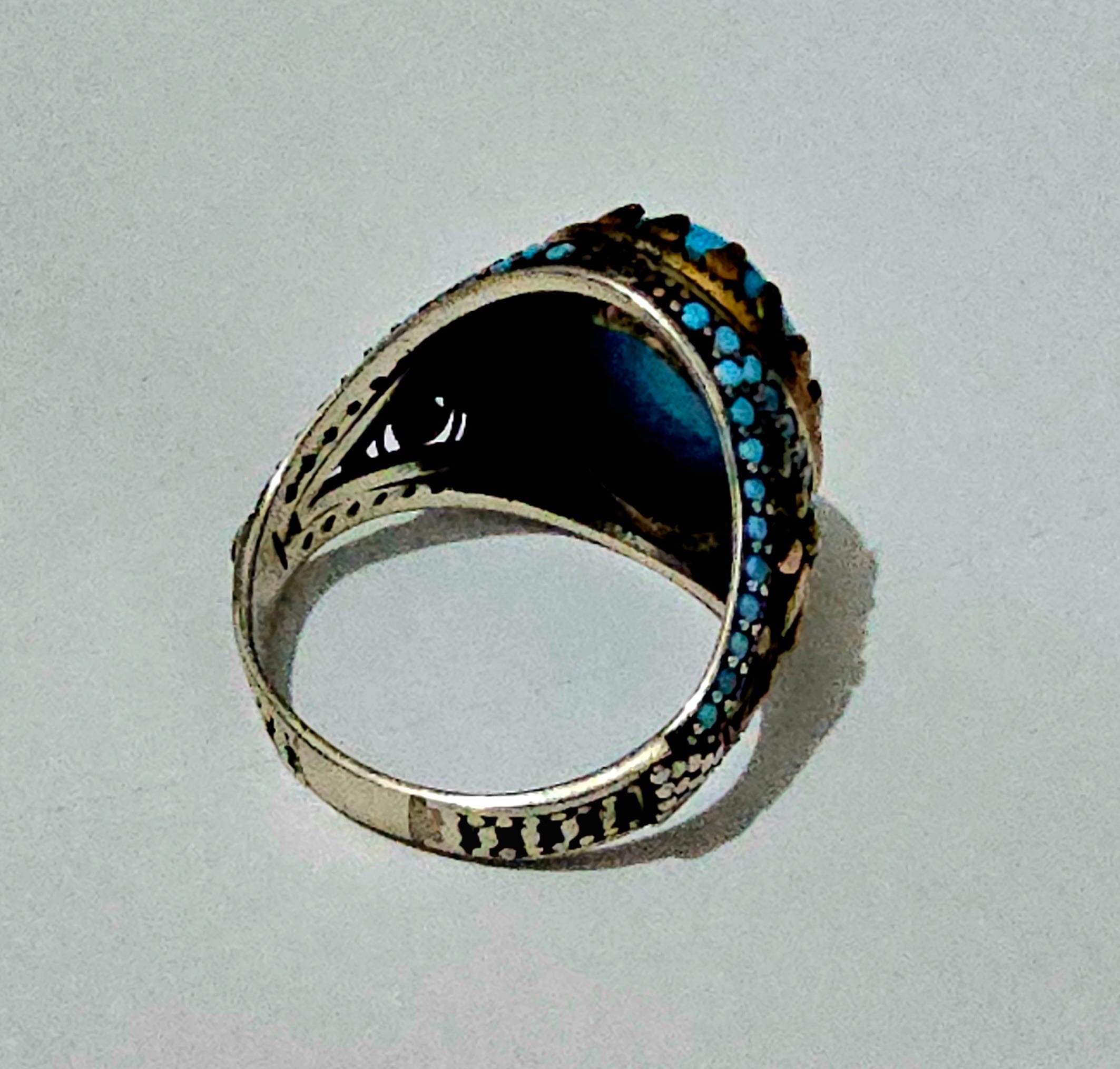 Ottoman style Turquoise Stone Ring - Image 3