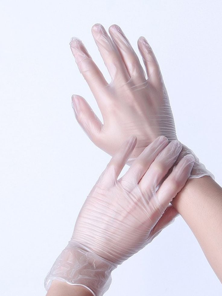 RealPack Disposable Clear Vinyl Gloves 10x100 Pcs - Image 1