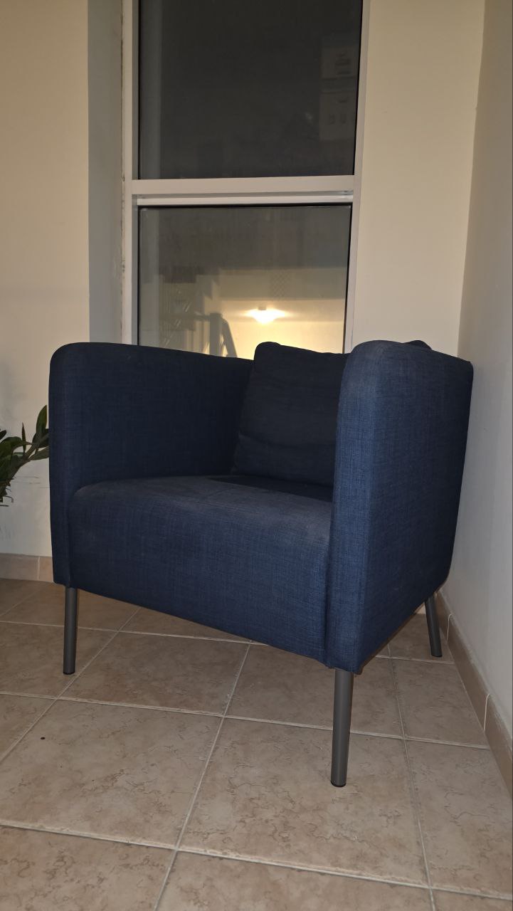Armchair EKERÖ - IKEA, Skiftebo dark blue - Image 1