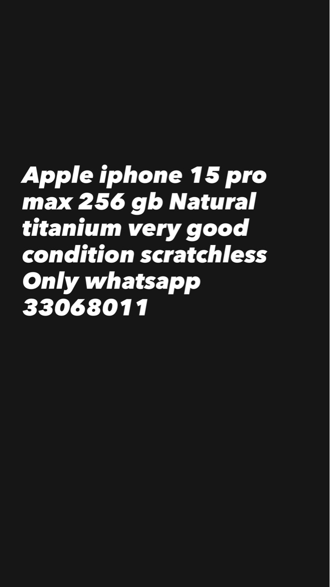Apple iphone 15 pro max 256 gb natural titanium - Image 1