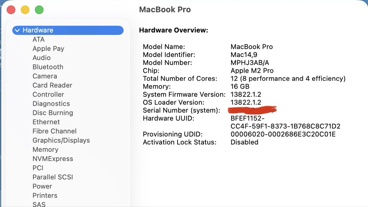 Macbook  Pro M2 Pro 16/1TB - Image 6