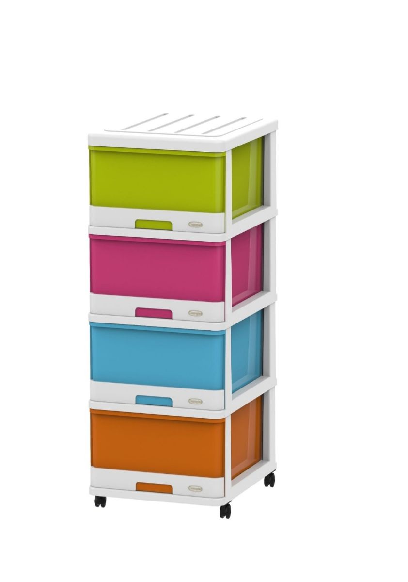 Cosmoplast 4 layer storage cabinet in good condition - Image 1