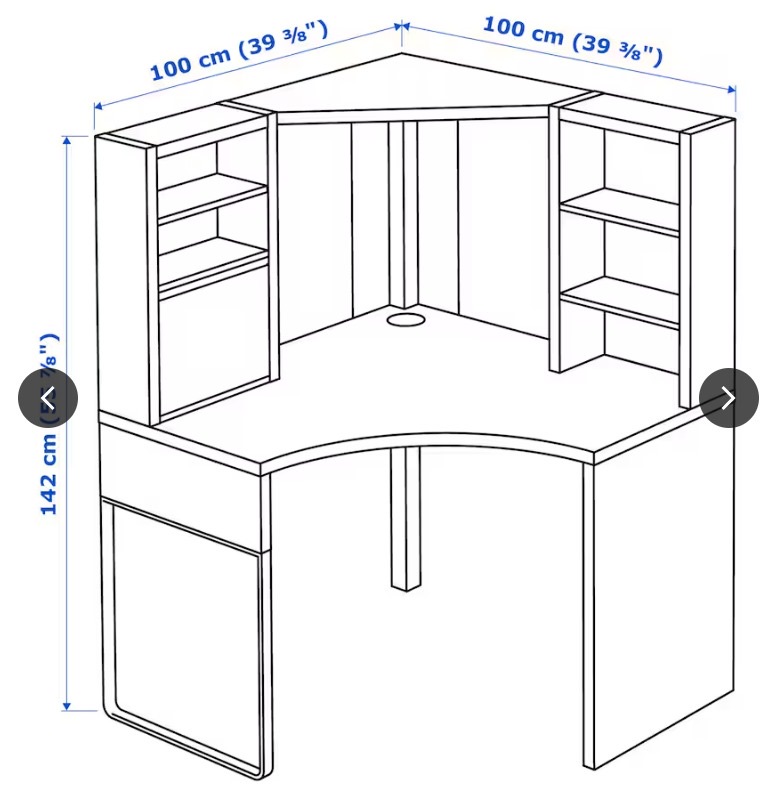 Corner Desk Table (IKEA) - Image 2