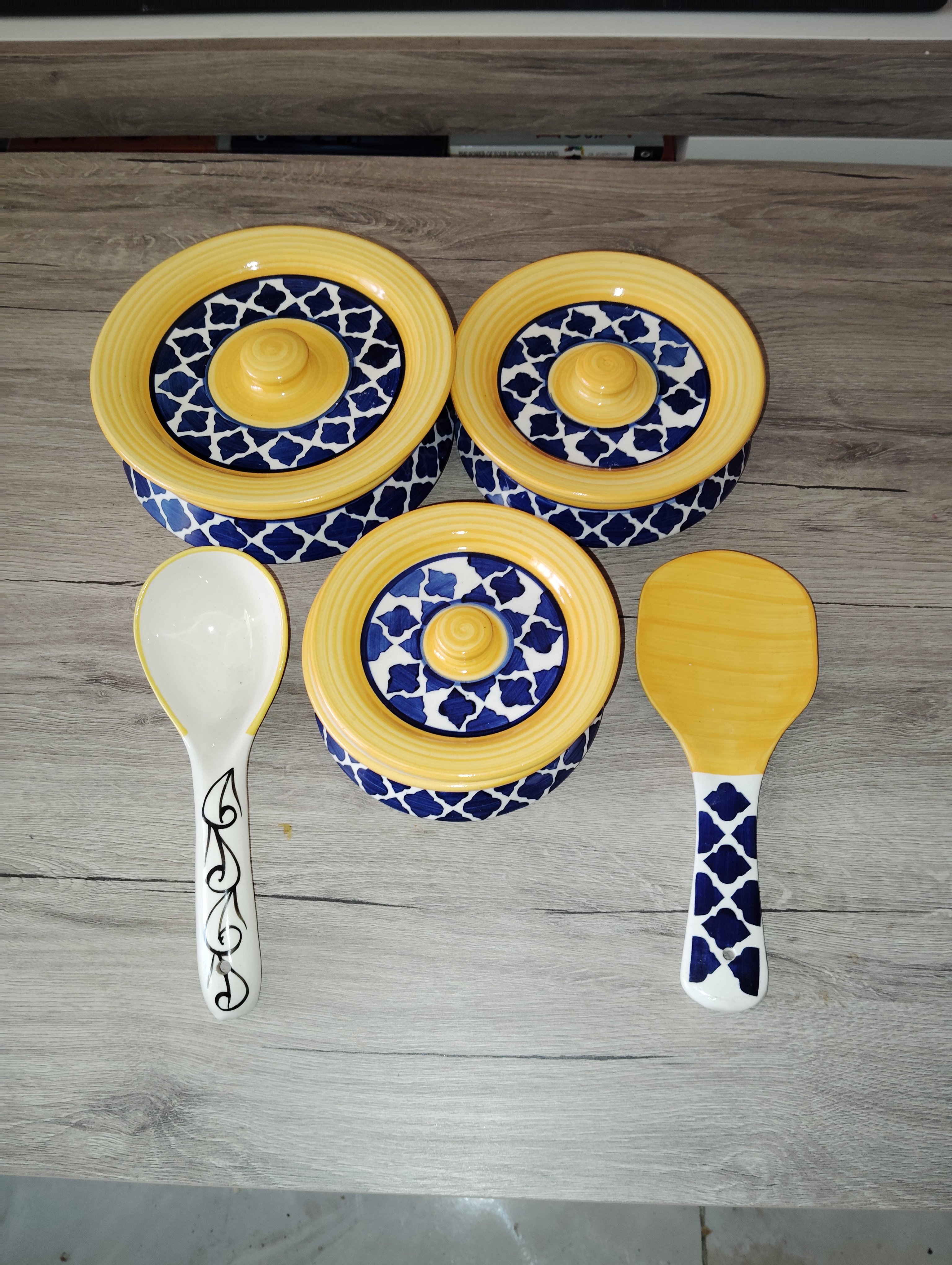 Ceremic crockery set with Ceremic spoons  - Image 2