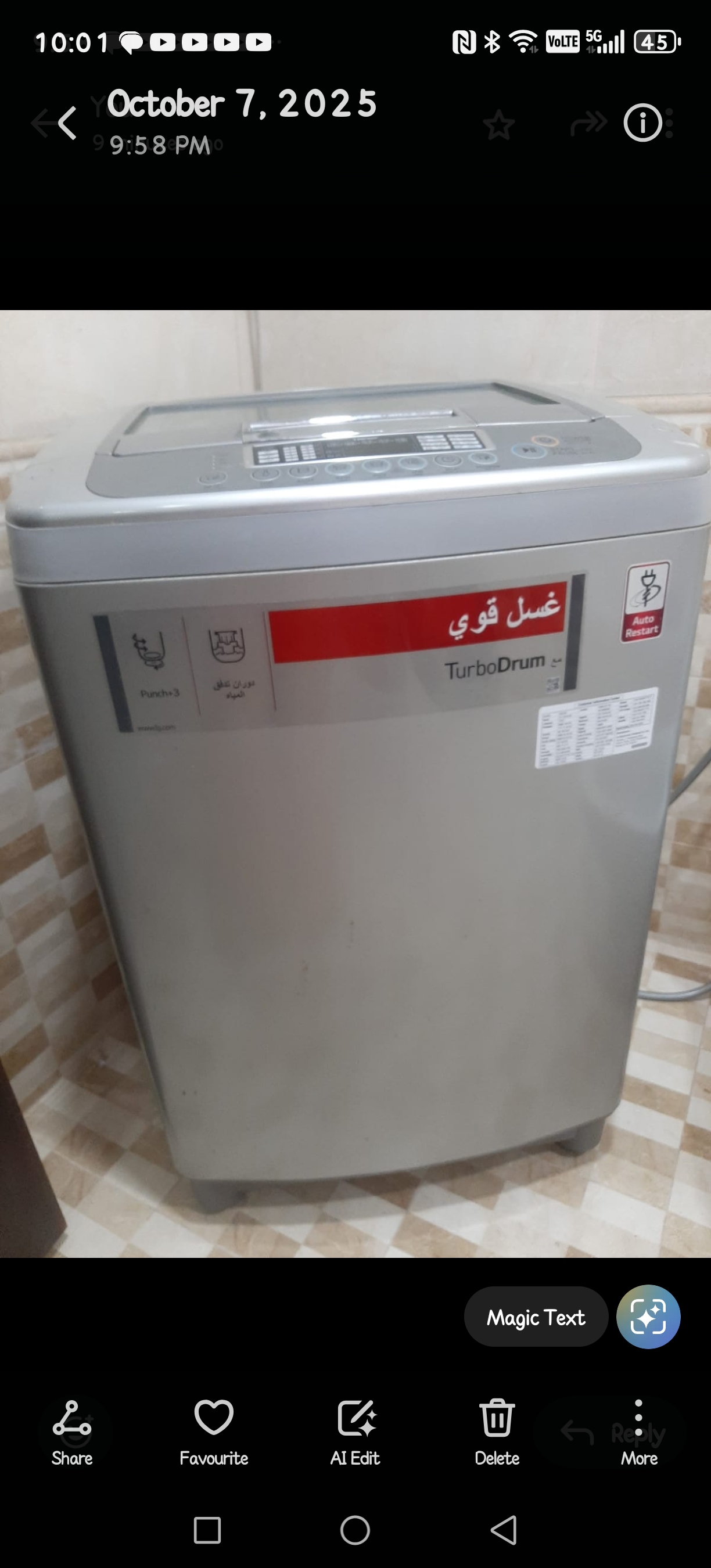 Washing Machine for Sale - Good Condition - 10KG - Image 1