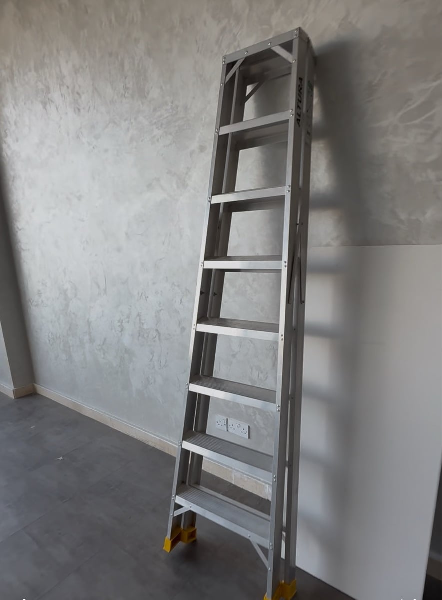 Ladder 7 steps aluminium - Image 2