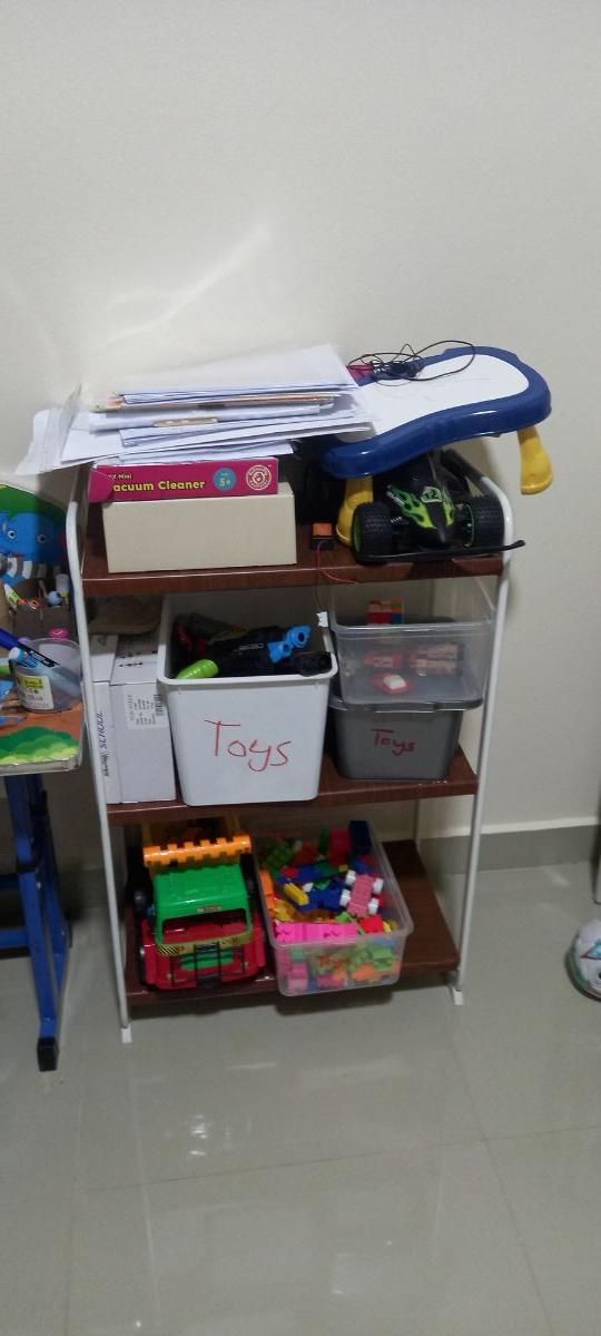 Kid's study table and book shelves - Image 2