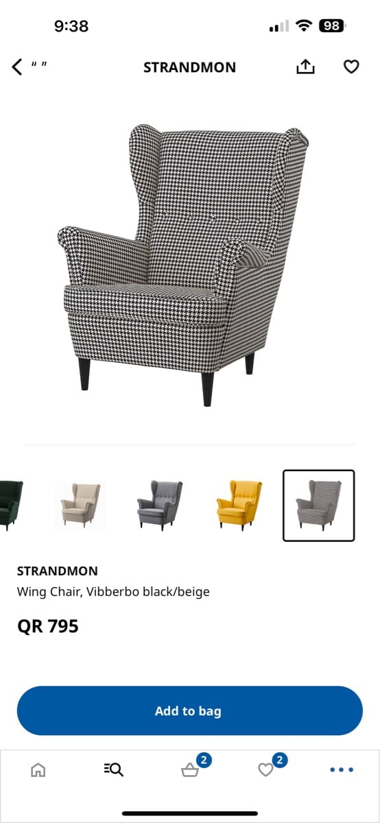 2 ikea chairs - Image 2