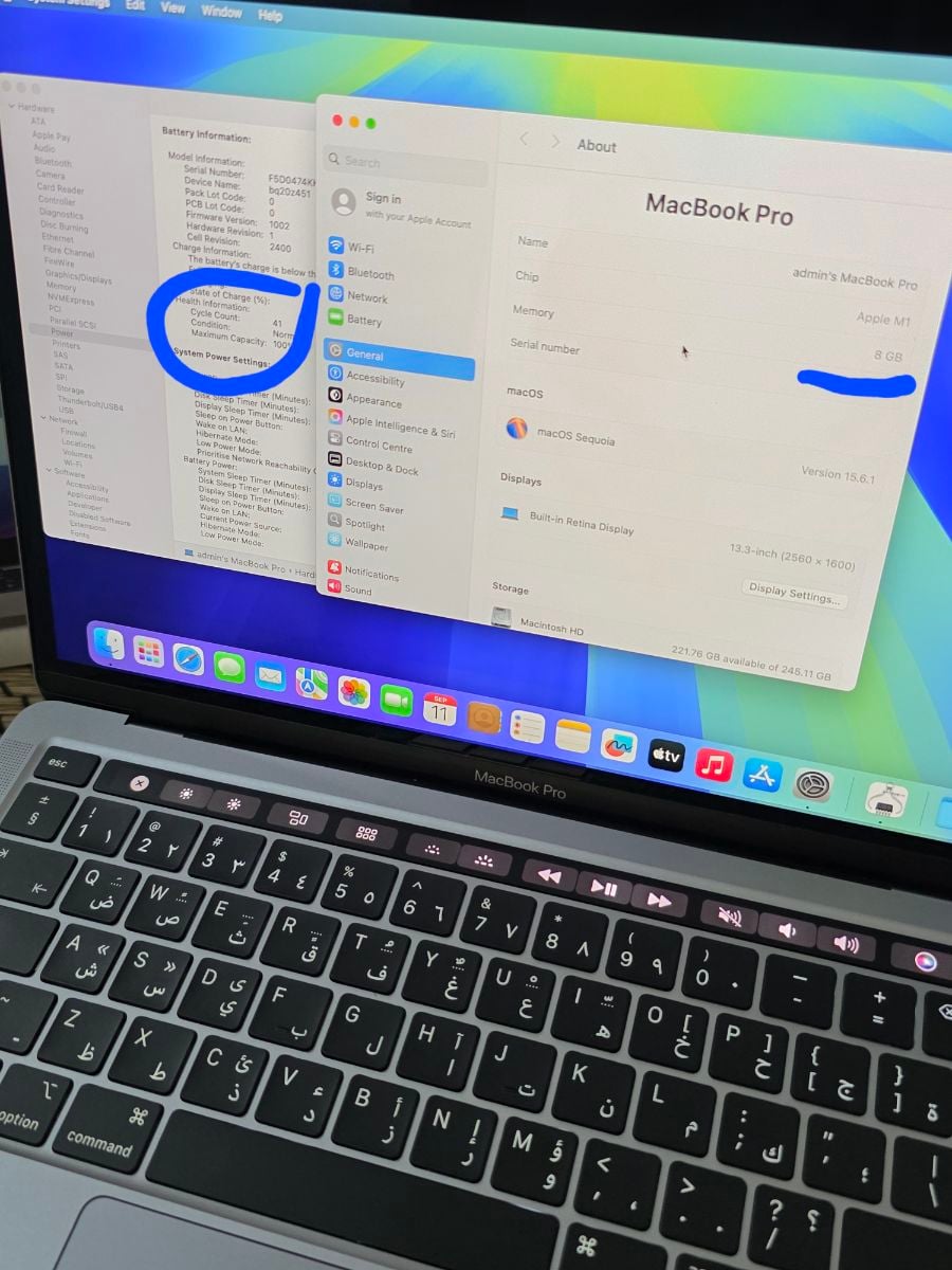 13" Macbook Pro M1 8/256Gb Gray - Image 3
