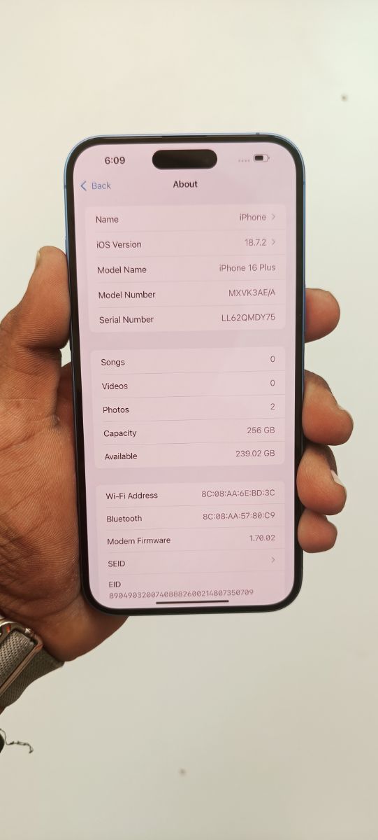 Iphone 16 plus 256GB neat & clean - Image 1