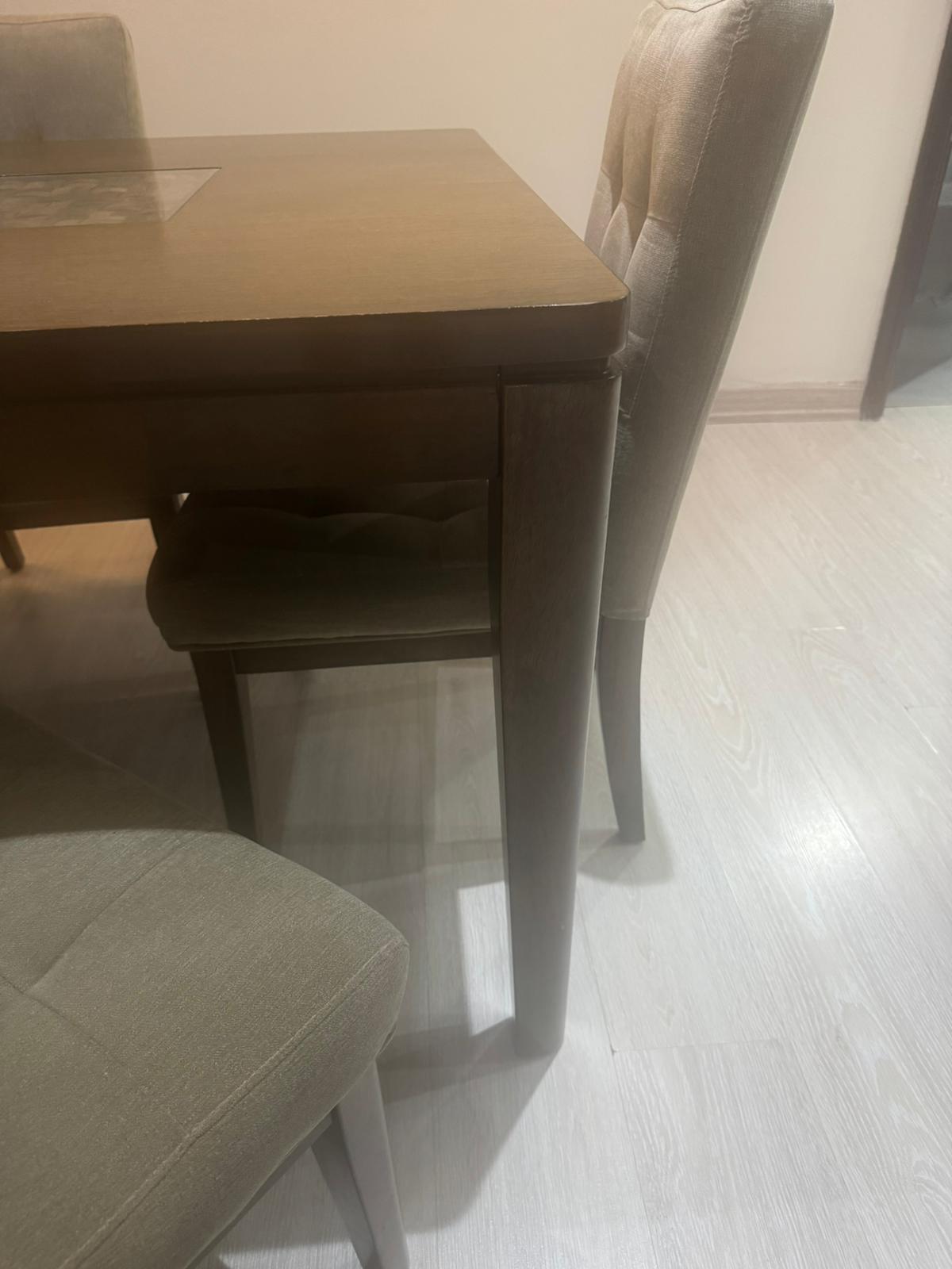 dinning table with 6 uplostery chairs - Image 2
