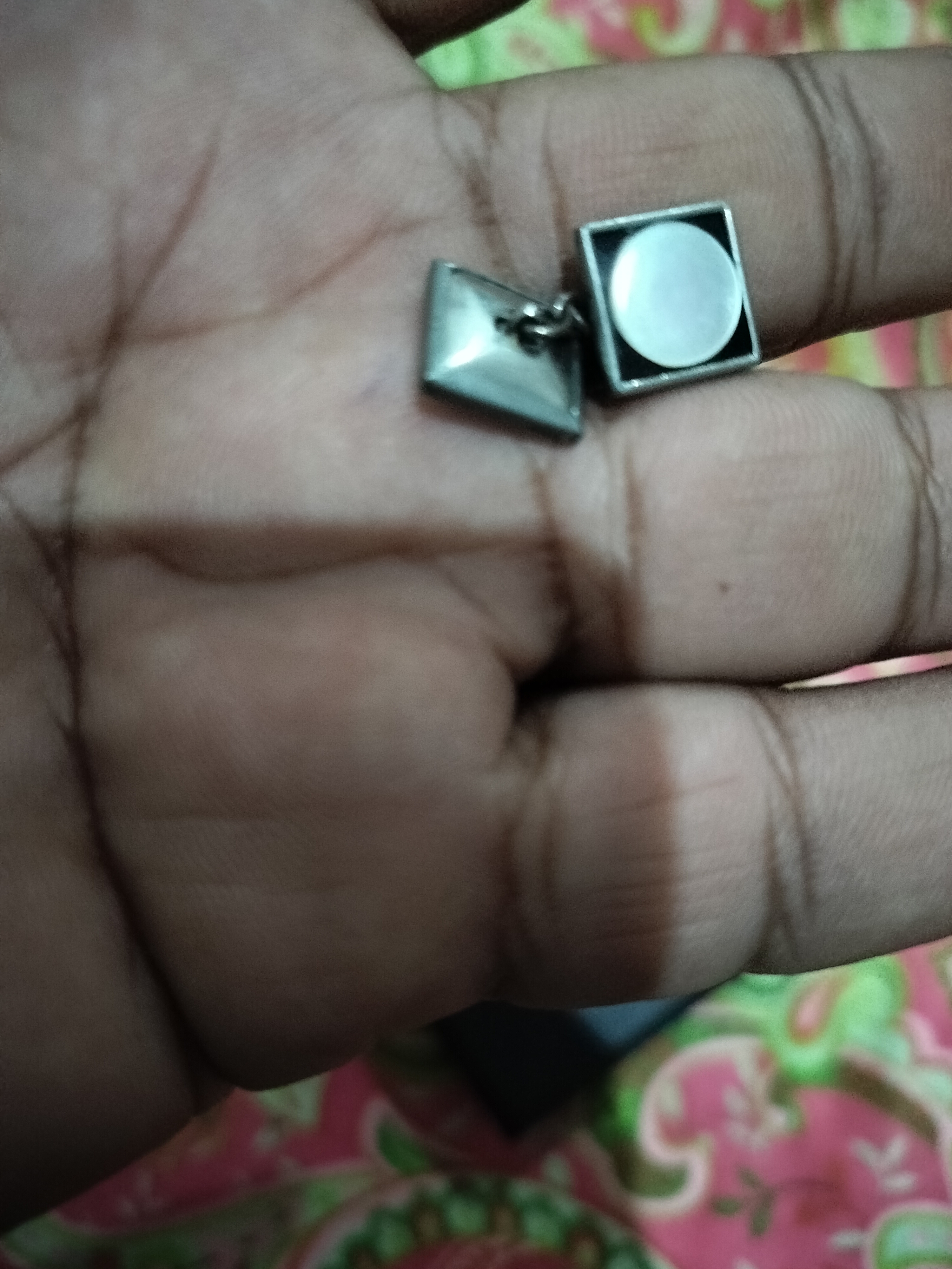 Original mother pearl cufflinks  - Image 4