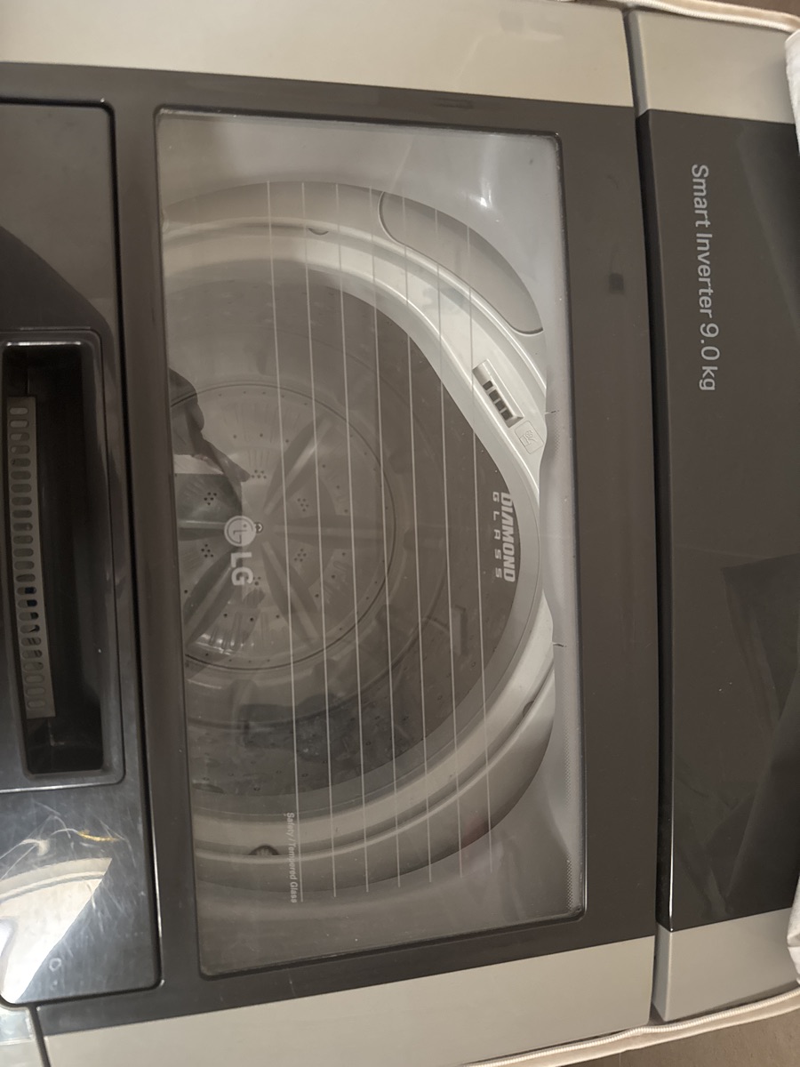 LG SMART INVERTER WASHING MACHINE TOP LOAD 9KG FOR SALE - Image 1