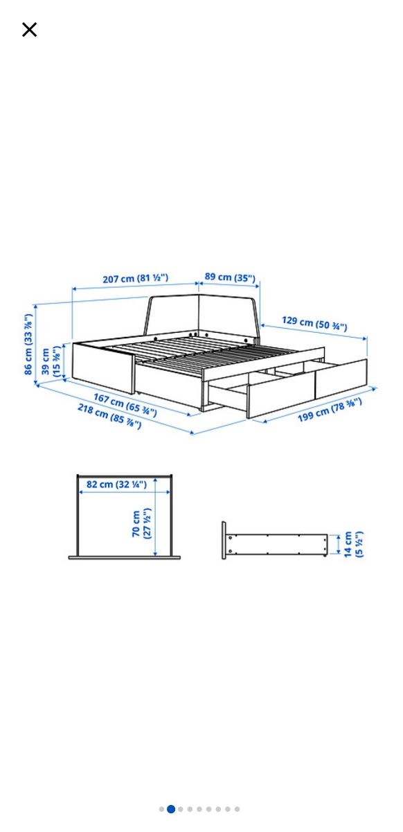 Day Bed Ikea with 2 mattresses - Image 1