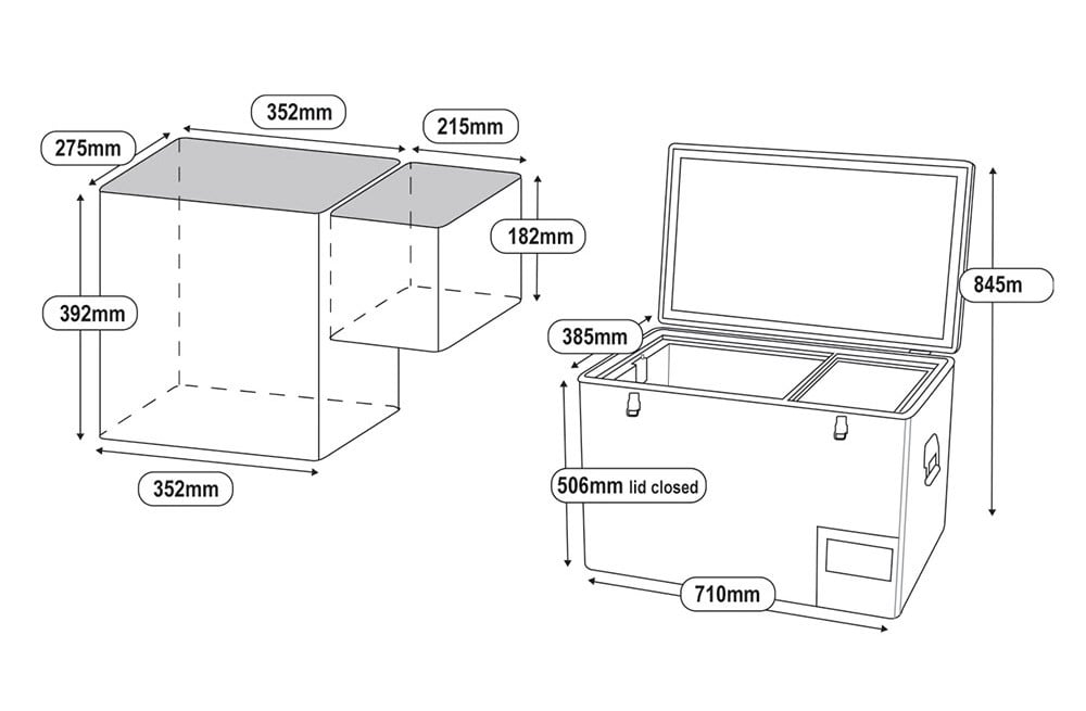National Luna 50L Dual Zone Fridge - Like NEW - Image 3