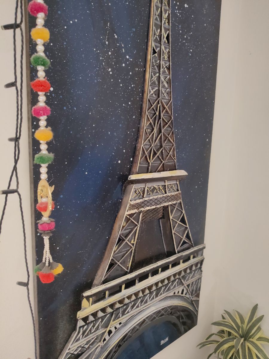 Metal art decor Eiffel tower - Image 2