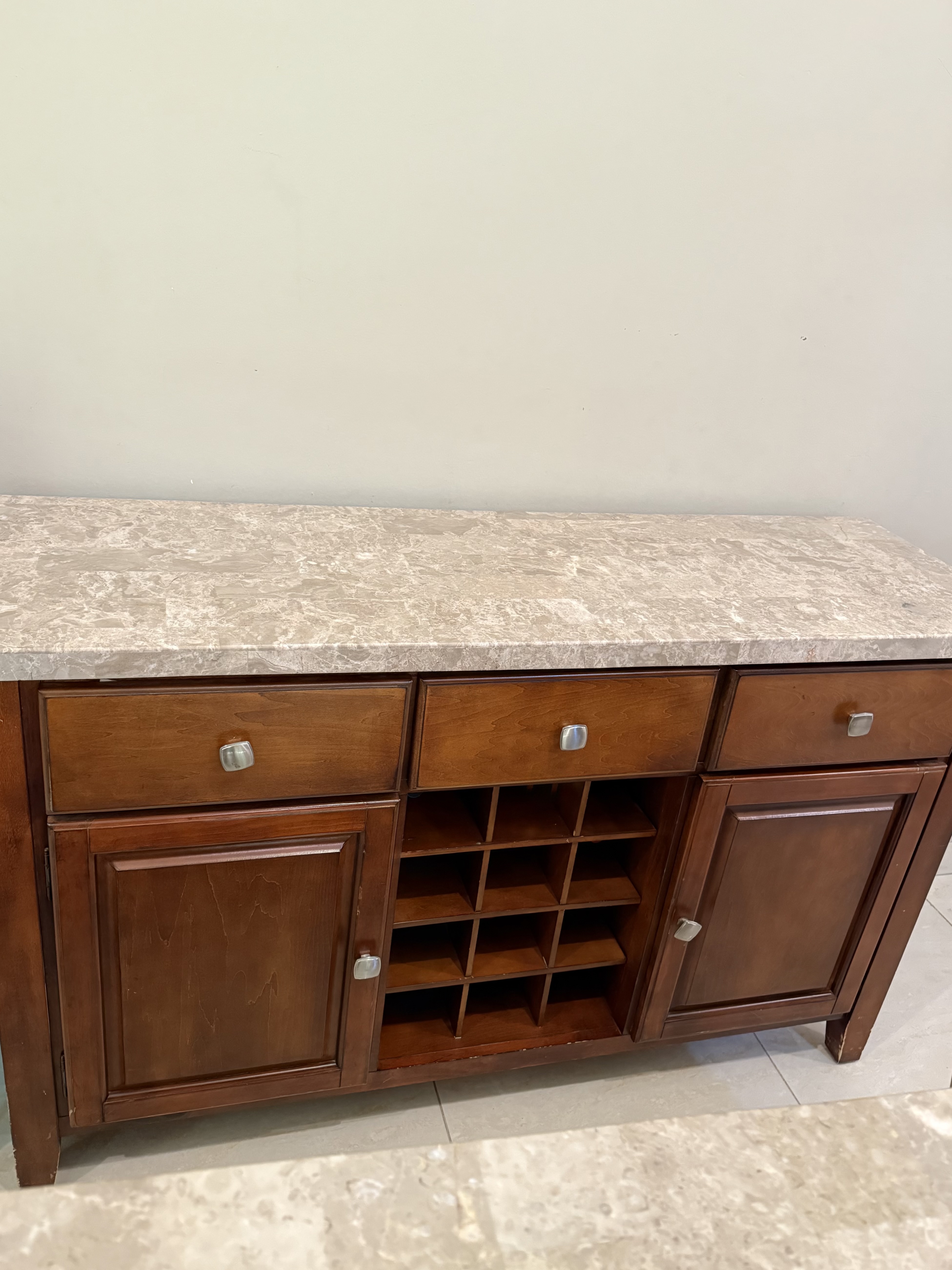 Marble high dining set - Image 4