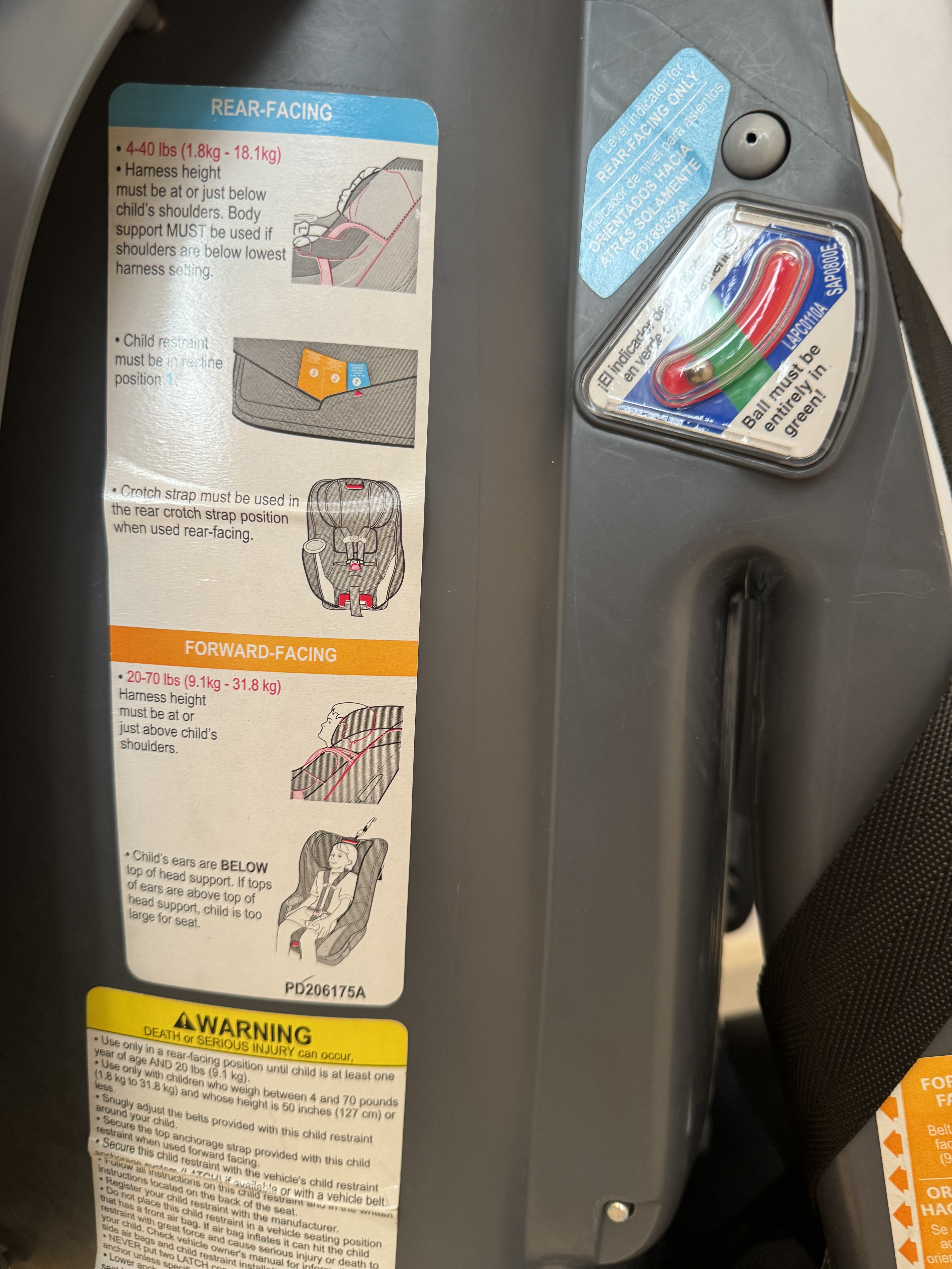 Graco Size4me 70 Convertible Car Seat - Image 6