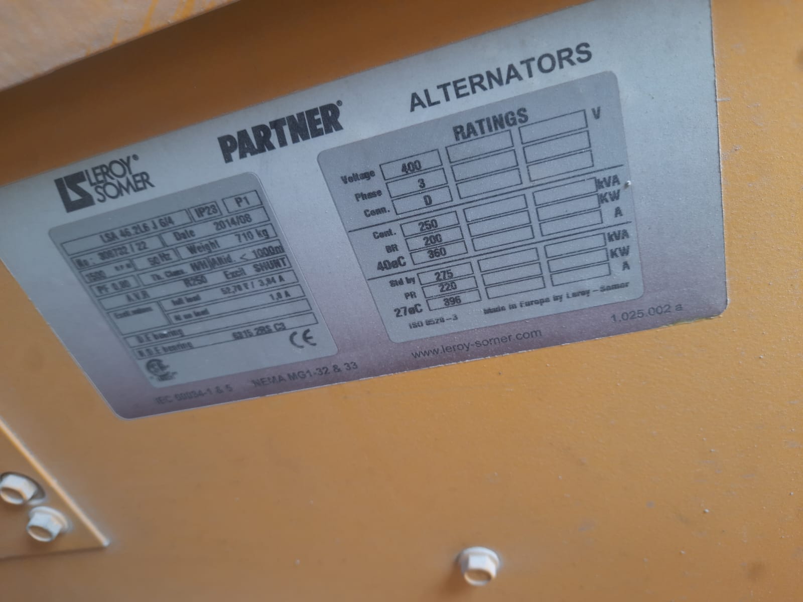 Volvo generator 250KW - Image 4
