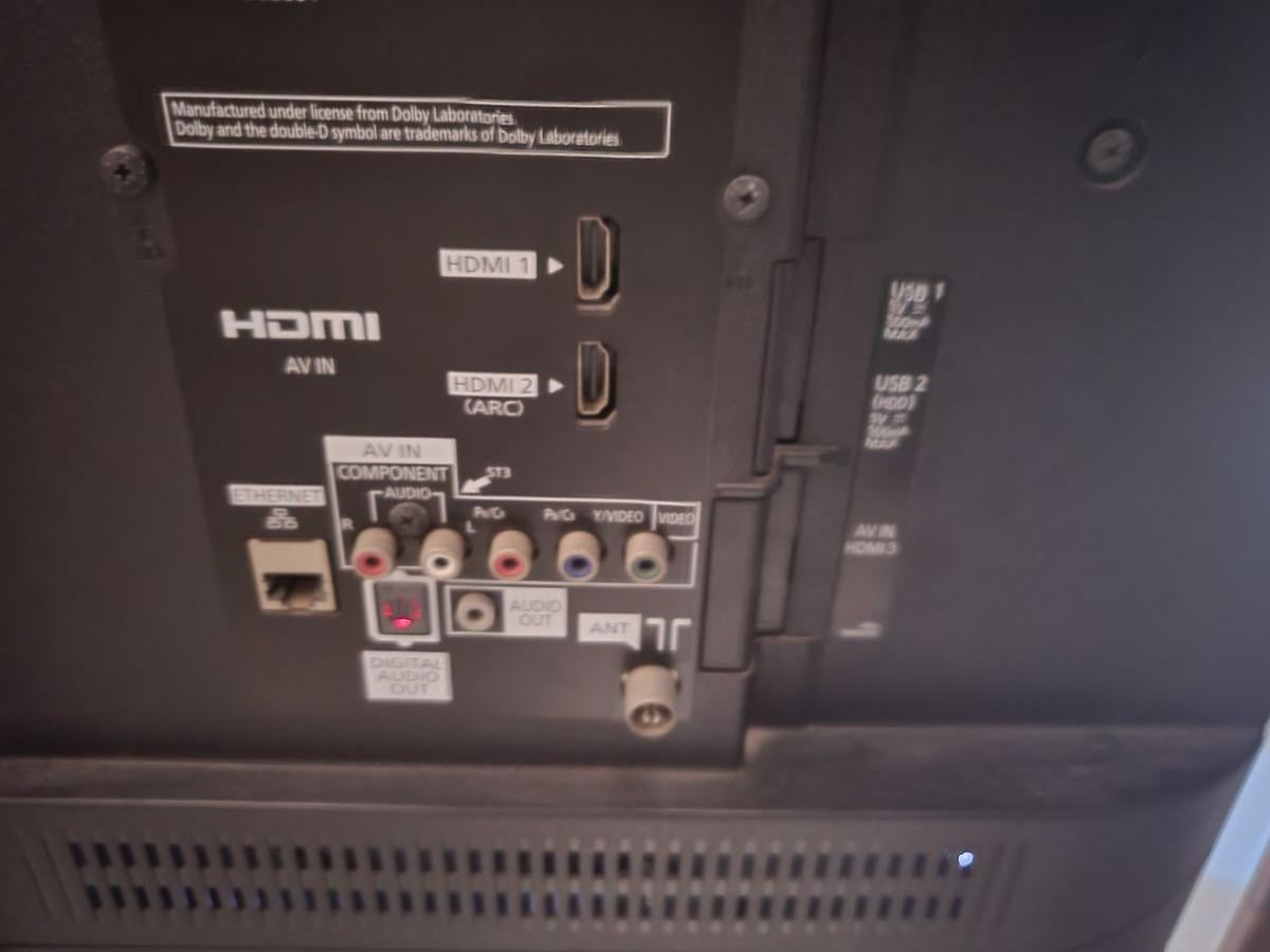 110*64 cm, 49" Panasonic plasma TV with build in stand - Image 1
