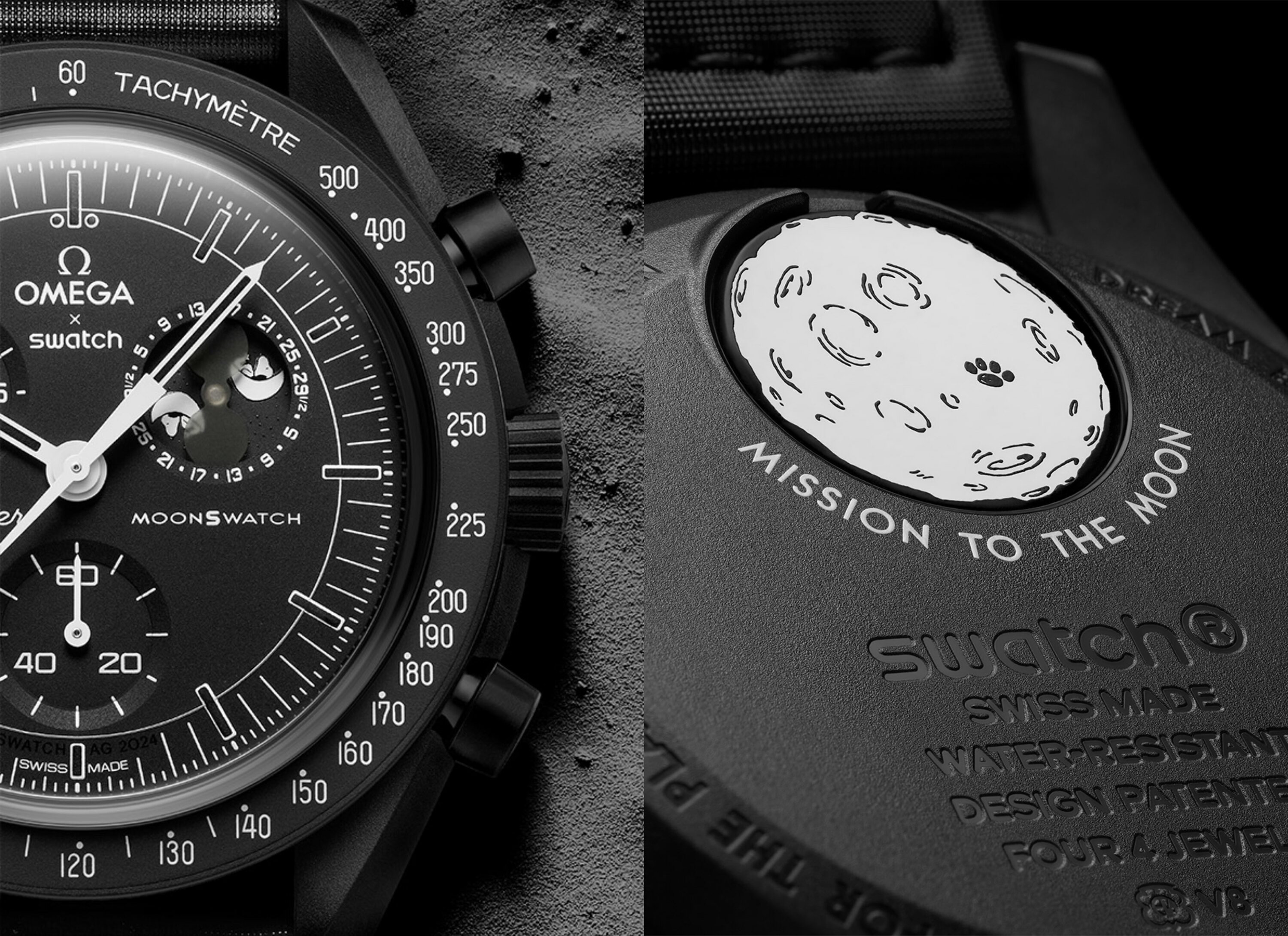 Brand New Unused Omega Moonswatch Snoopy Black Color - Image 3
