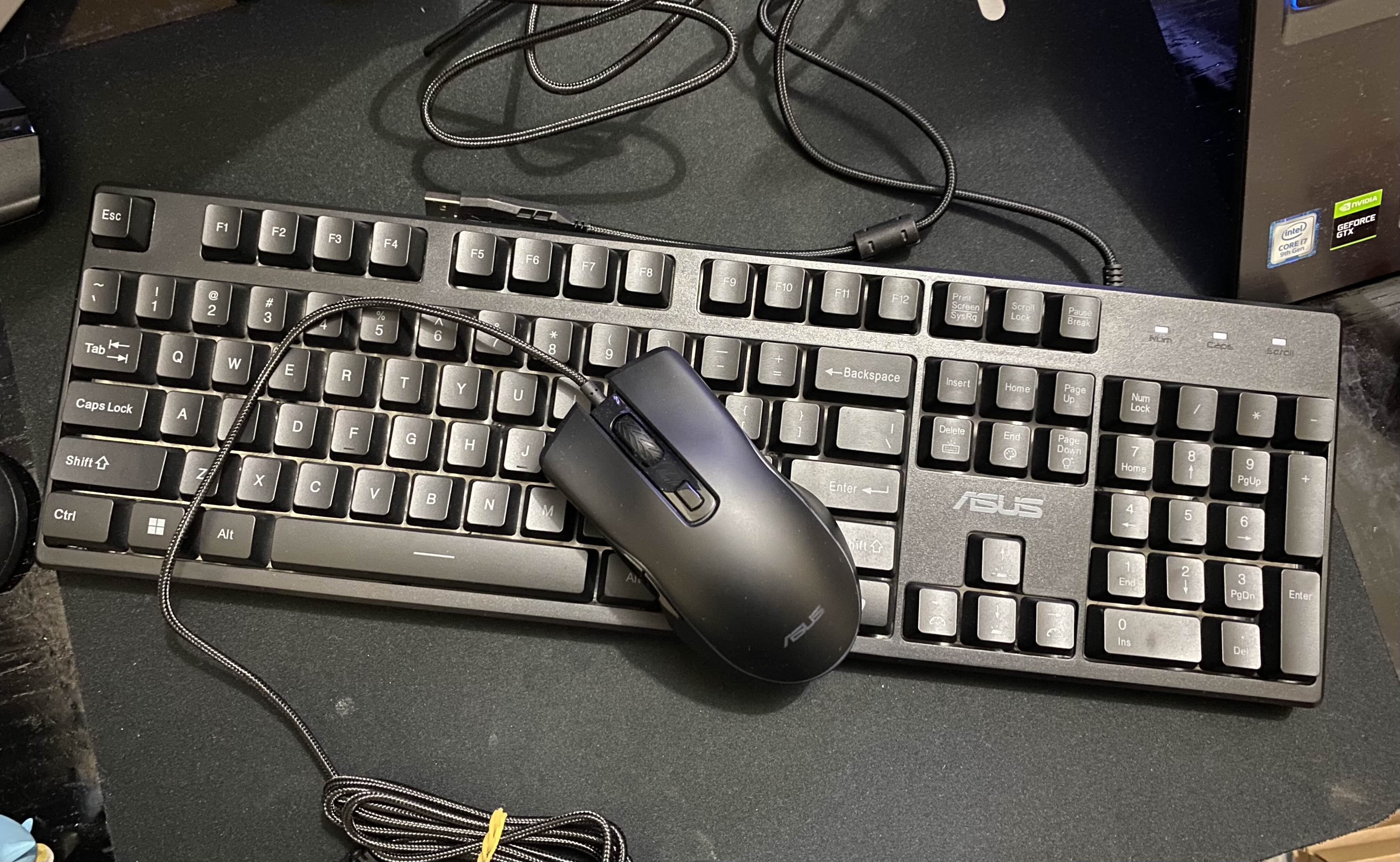 ASUS Gaming RGB Keyboard & Mouse - Image 1