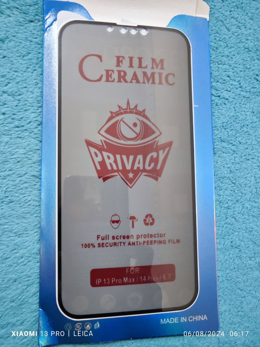 iPhone 13/14/15 Pro max Ceramic Privacy Screen Protector - Image 6
