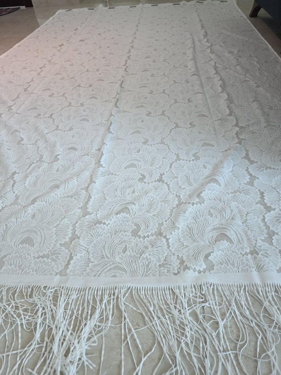Curtains sheer size 140 (2 pcs)*260, white not used - Image 1