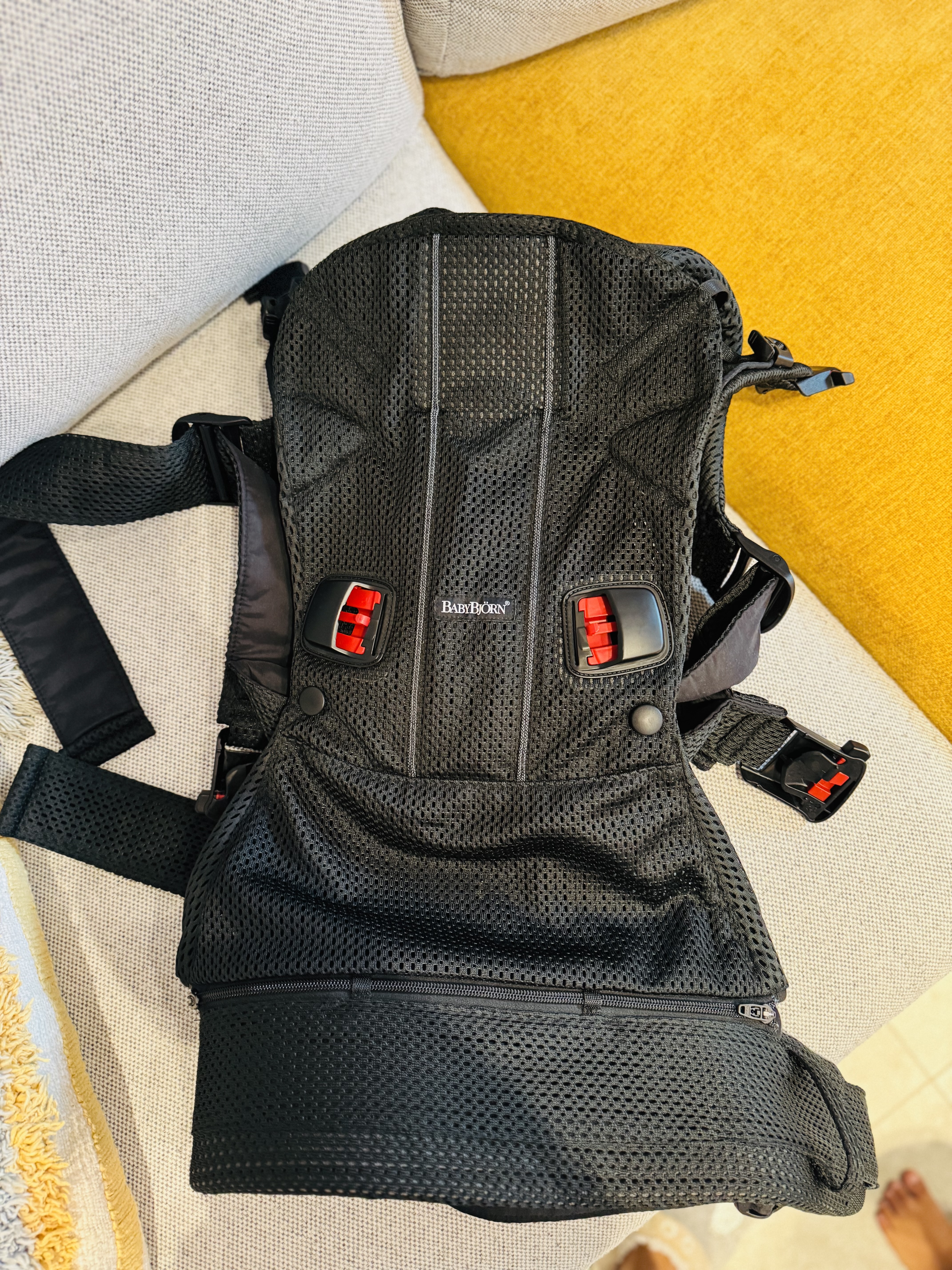 BabyBjorn Baby Carrier One Air, 3D Mesh (Black) - Image 1