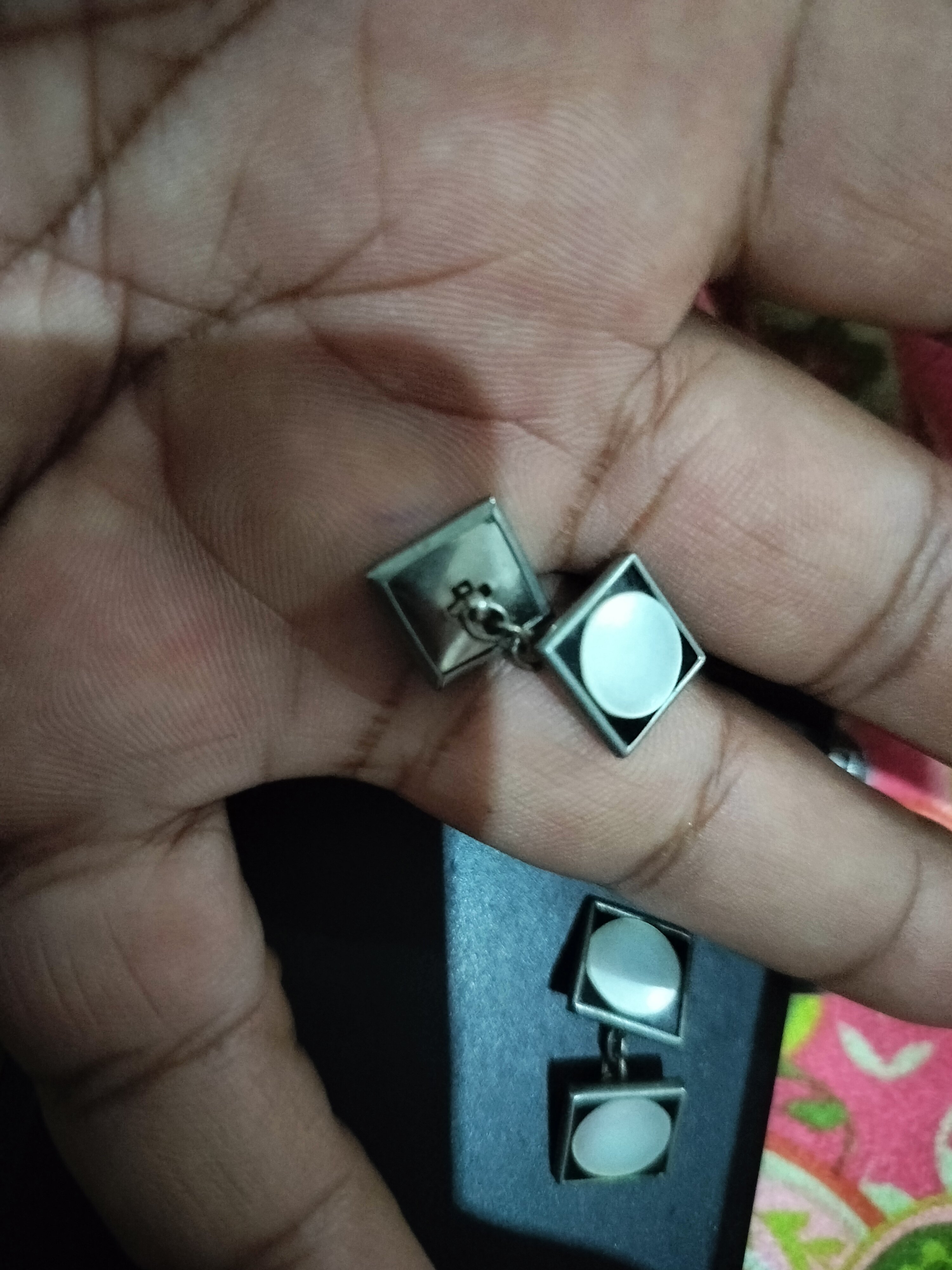 Original mother pearl cufflinks - Image 1