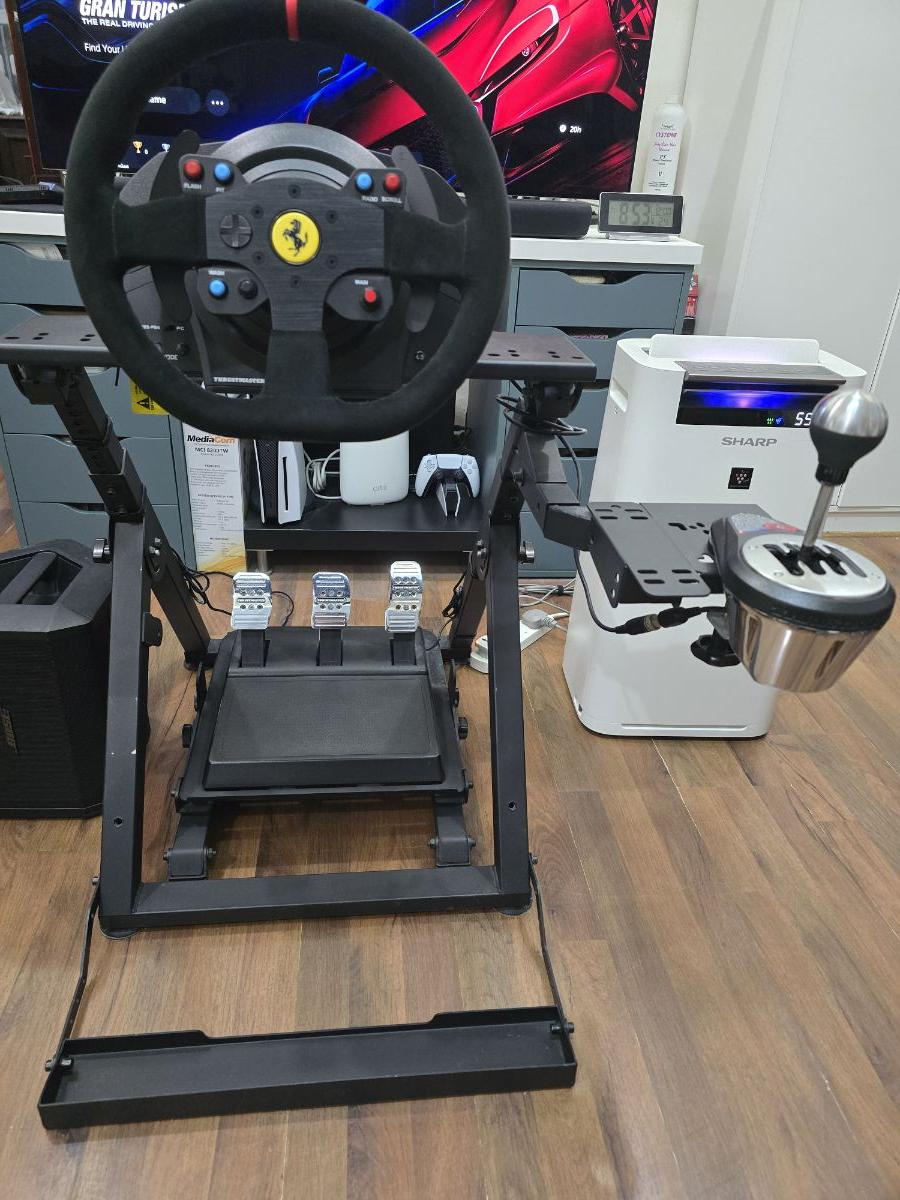 Next Level Racing Wheel Stand 2.0 + Thrustmaster T300 Ferrari Integral Racing Wheel Alcantara Edition + TH8A Shifter - Image 9