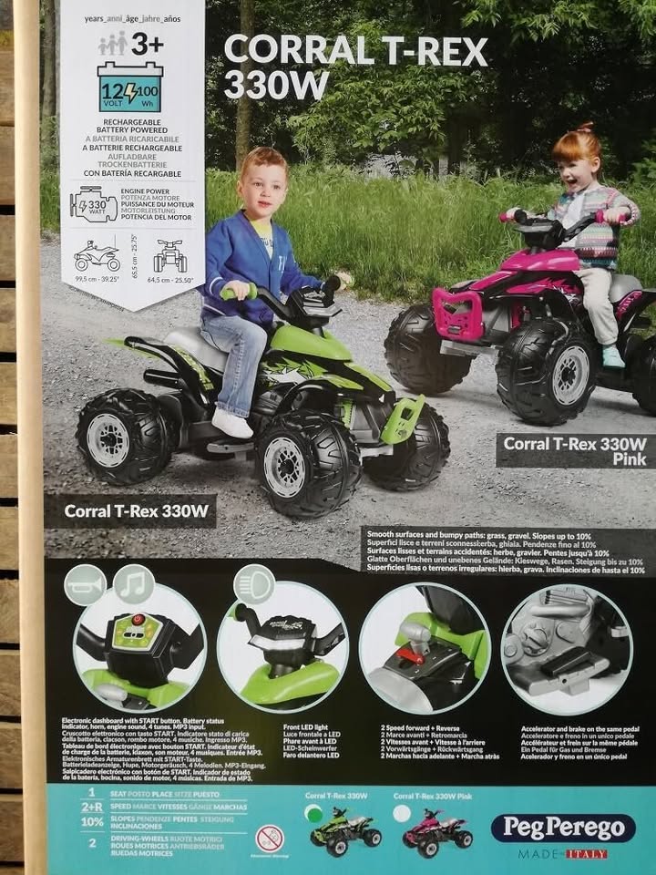 Peg Perego Off Road Quad Bike for Sale - Image 5