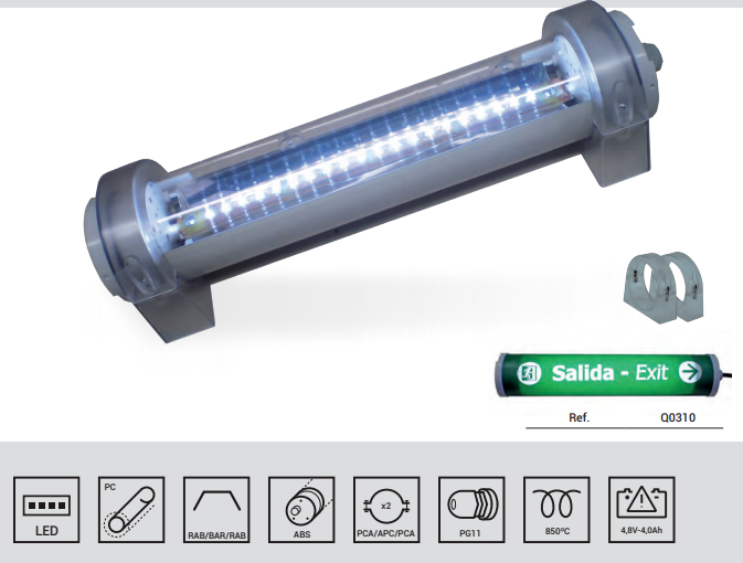 QCD Approved QLUX Emergency EXIT Lights & TRIDONIC  BESA Battery KITS - Image 2
