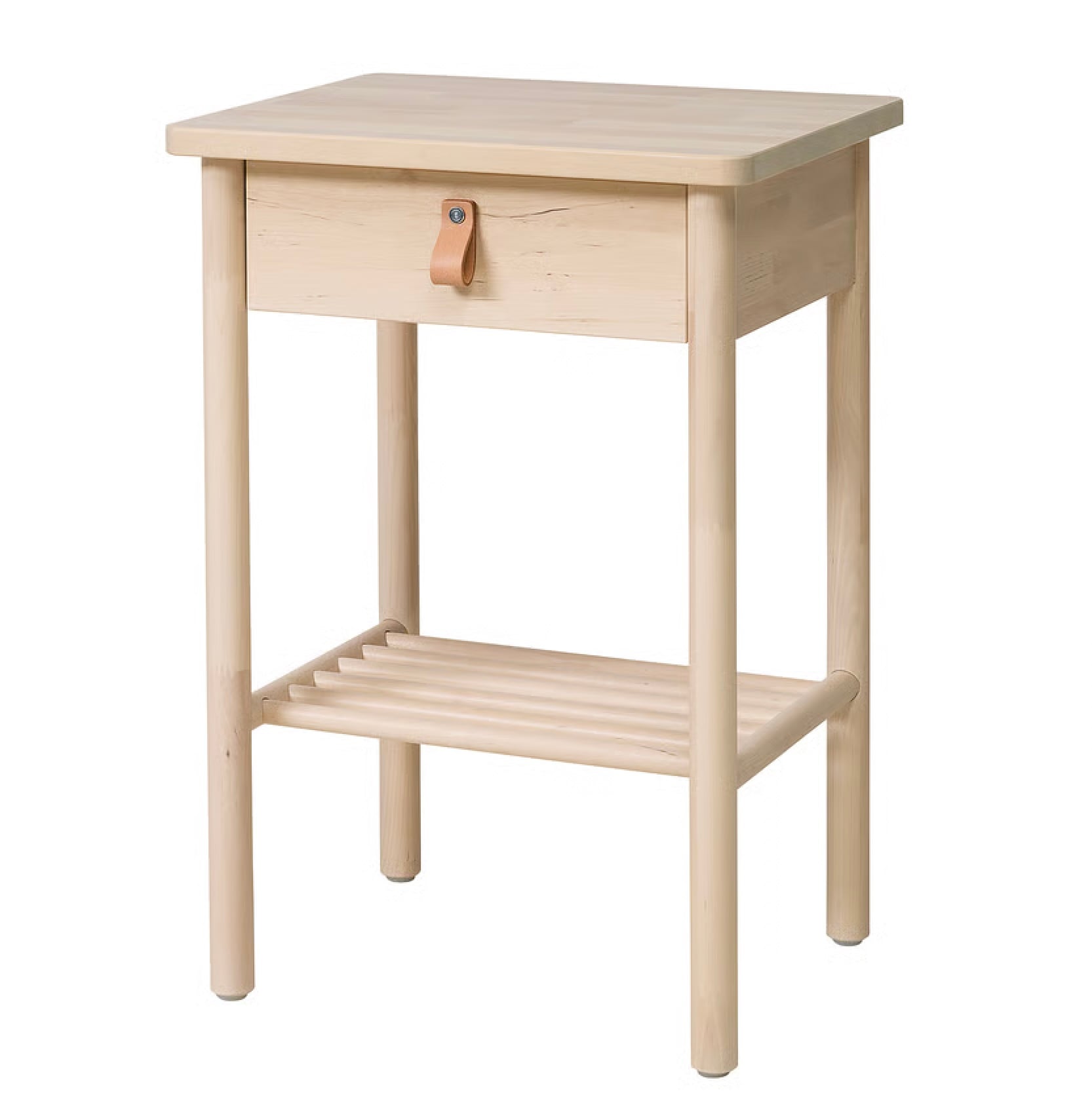 Almost New - High quality bed frame , night table and mattress - Queen - Solid Birch - Image 3