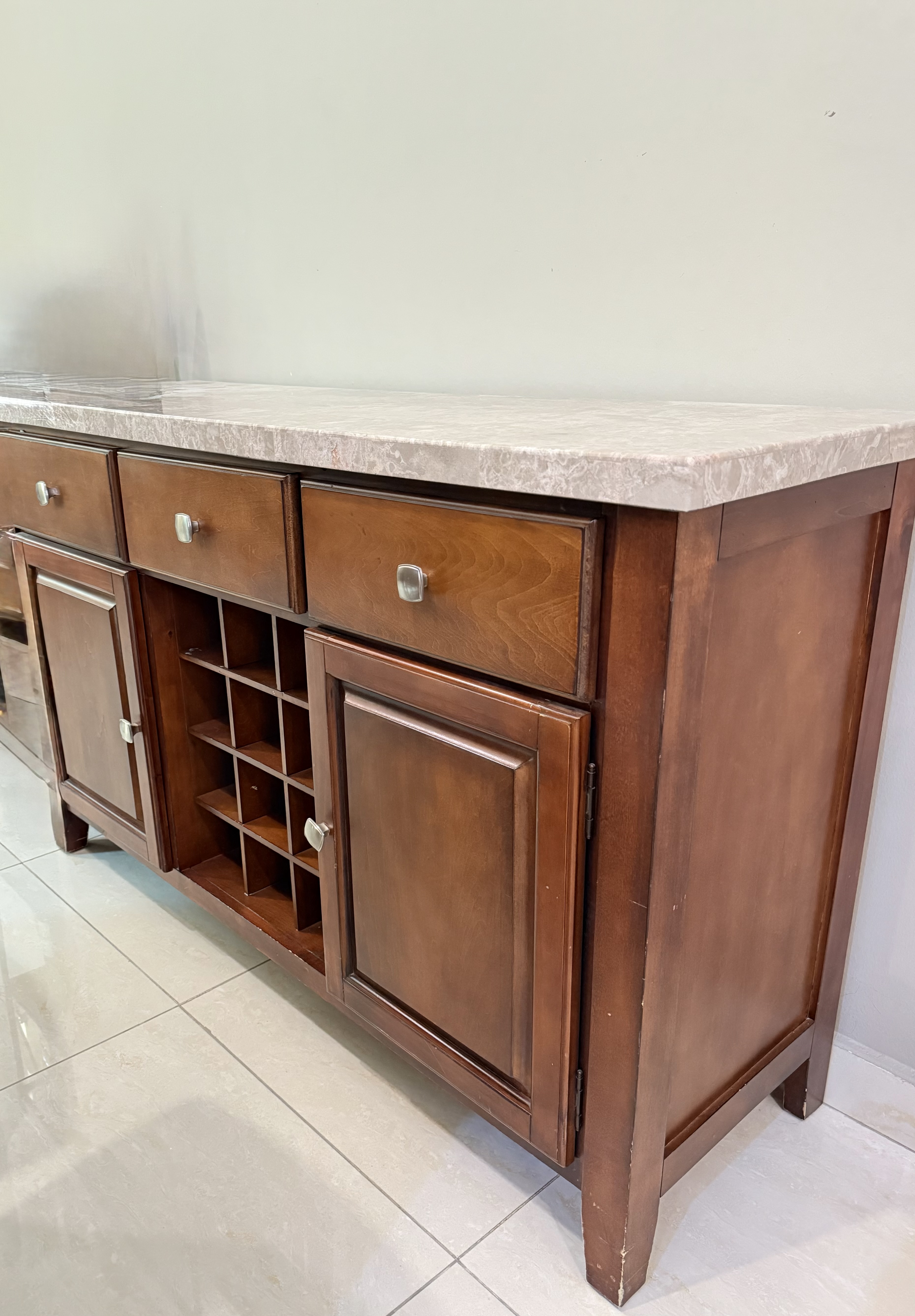 Marble high dining set - Image 3