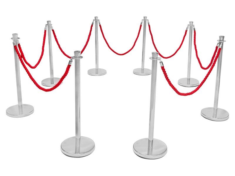 Rope Barrier, Flag Poles, Table and Chairs for Rent - Image 2