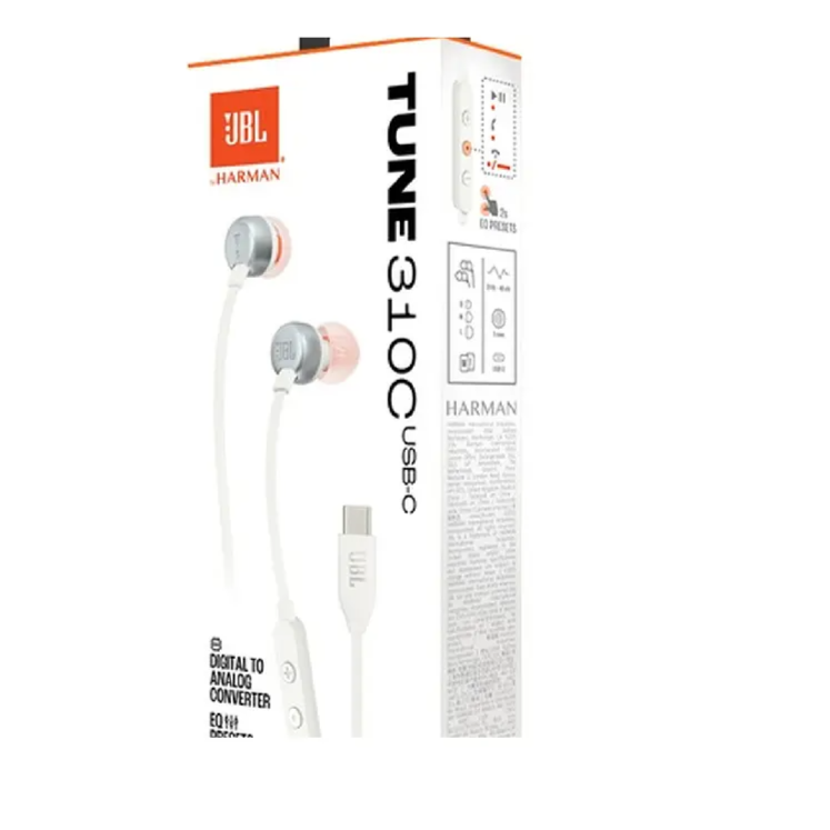 JBL Tune 310C USB-C headphones White - Image 1