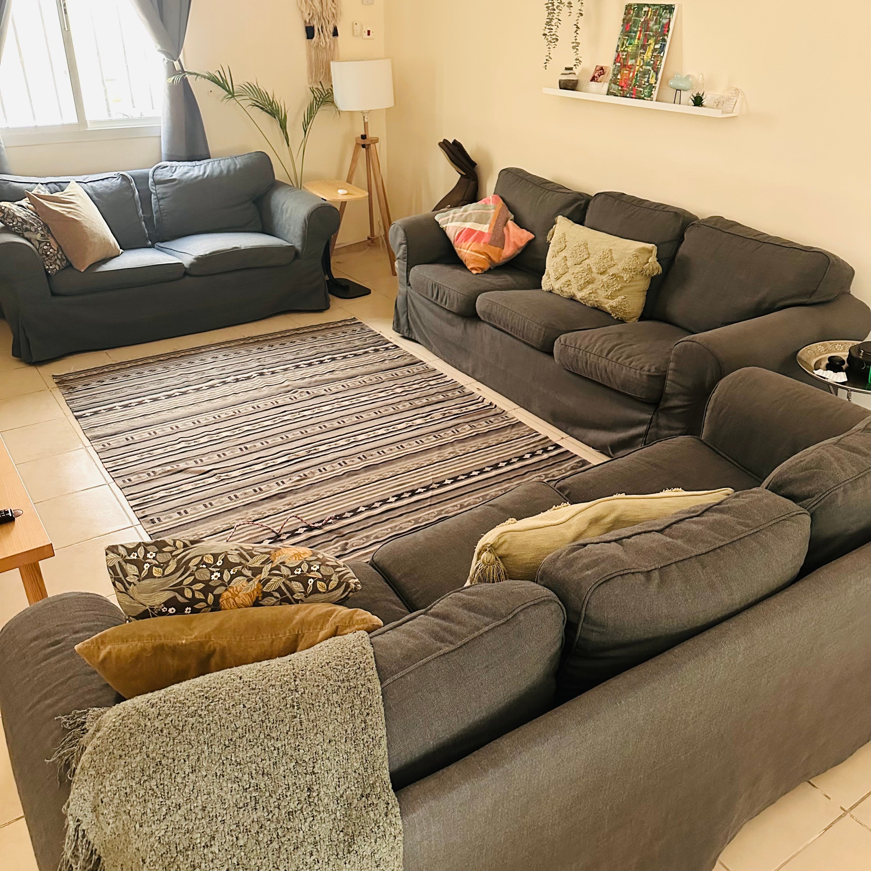8 seats Ikea sofas 3+3+2 - Image 1
