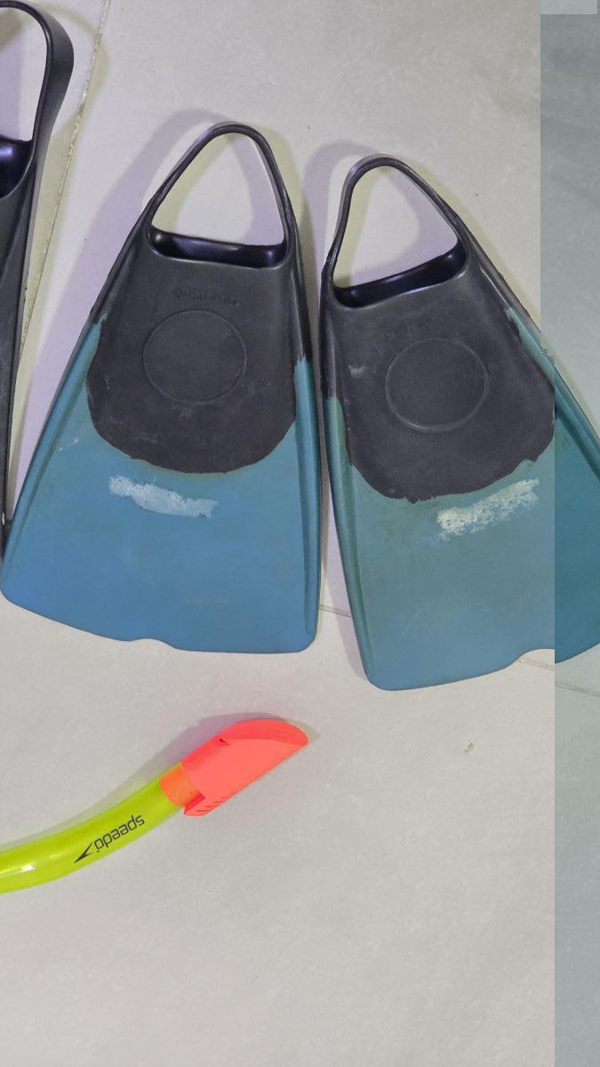 SPEEDO - Dual Lenses Mask, Snorkel and Fins Diving Set (SWIMMING & SCUBA) INCLUDING OTHER SCUBA SET AND FINS - Image 9