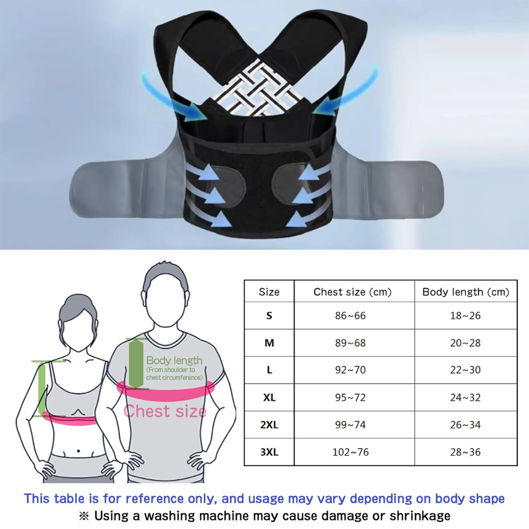 Posture Corrector Belt for Women—Full Back Support Brace for Pain Relief & Improved Hunchback - Image 3