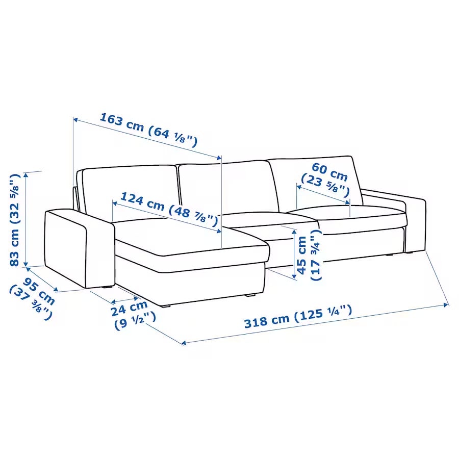 IKEA kivik L sofa - Image 2