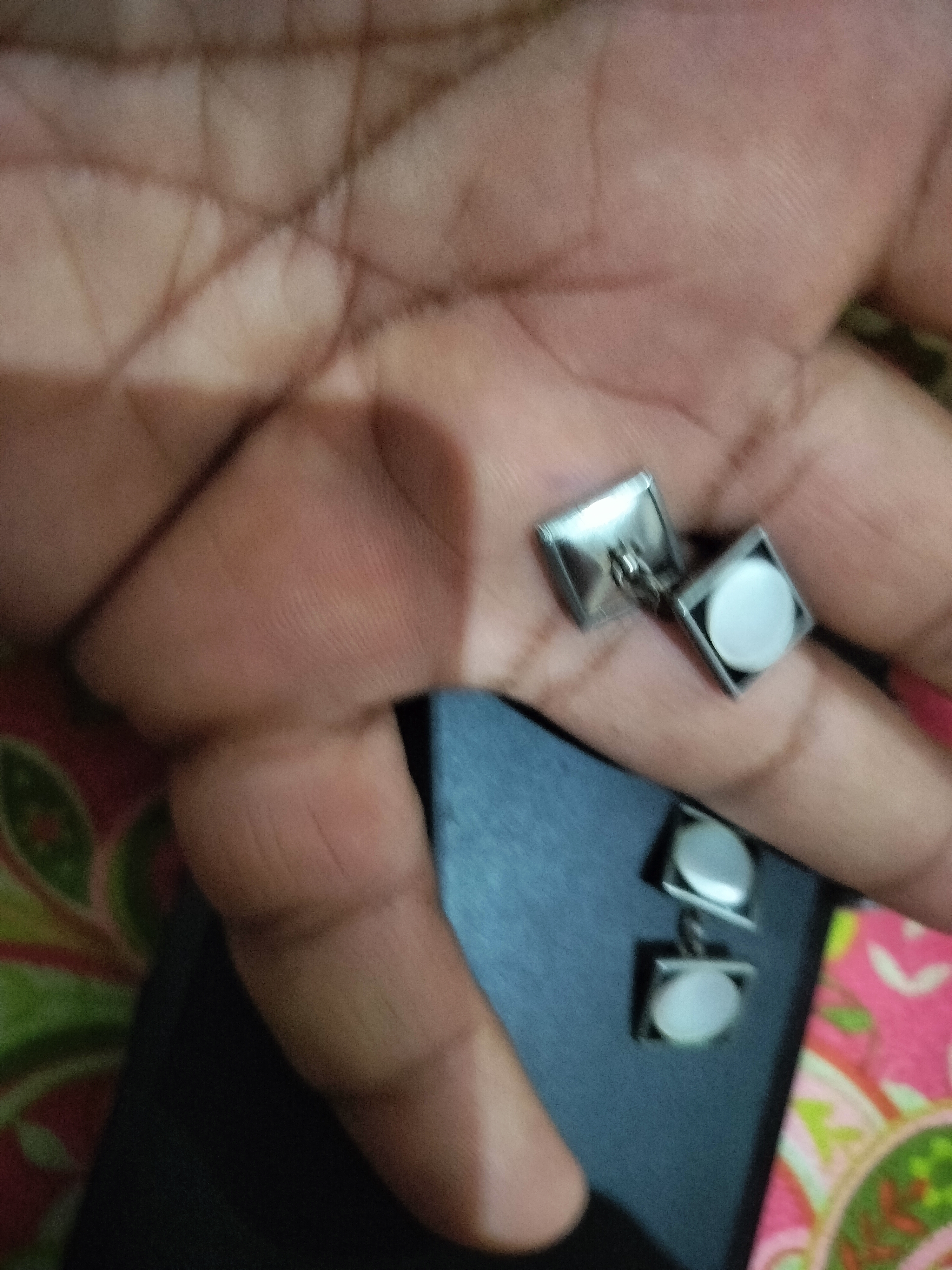 Original mother pearl cufflinks  - Image 2