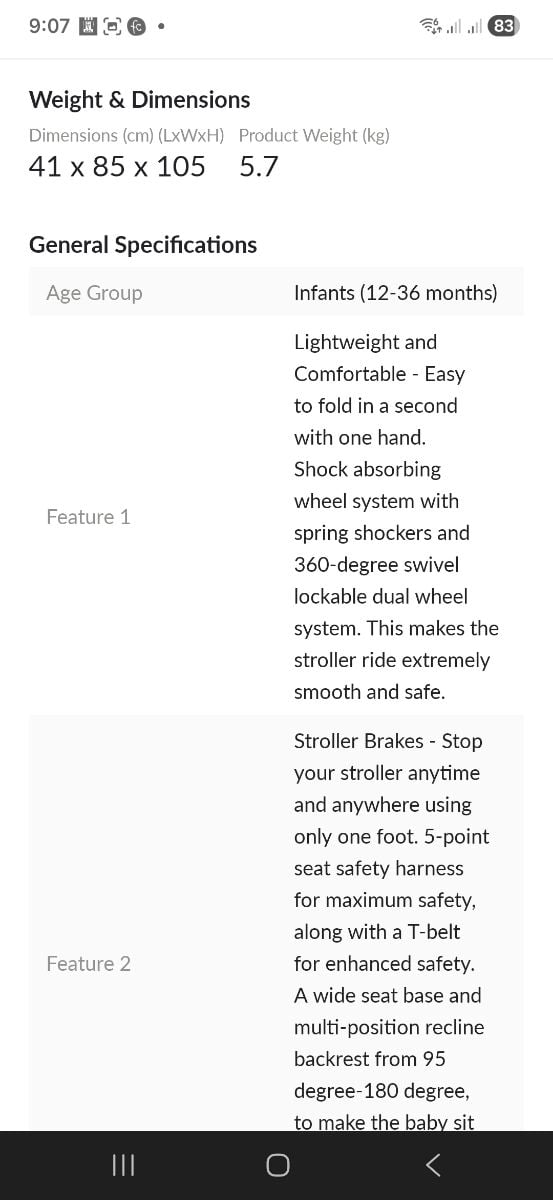 Baby stroller with carrier - Image 4