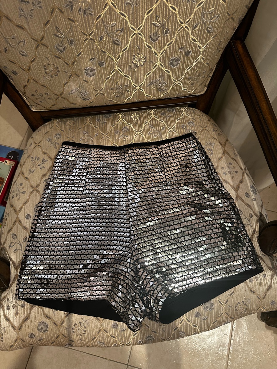 Zara Bermuda Shorts Sequin Size M - Image 4