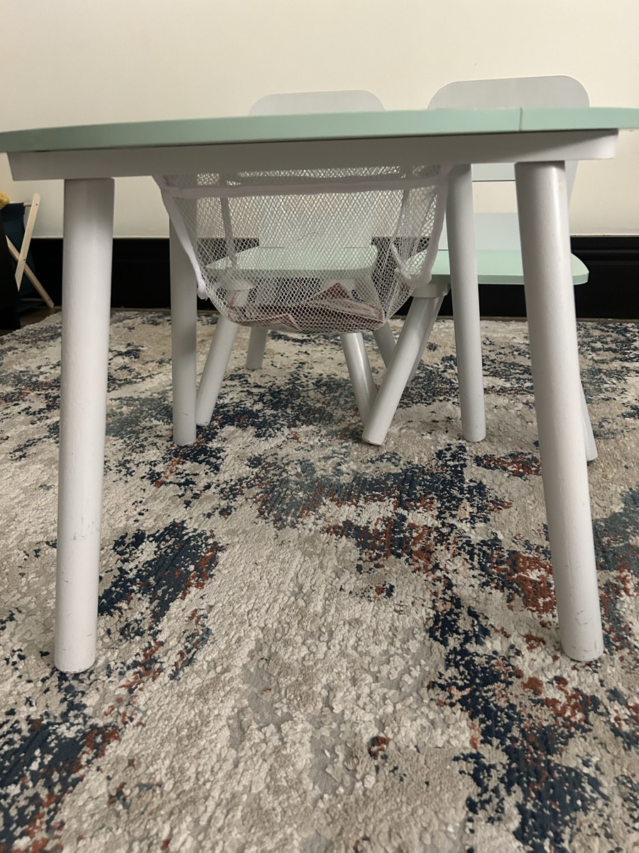 Wooden Kids Table with two chairs - Image 4